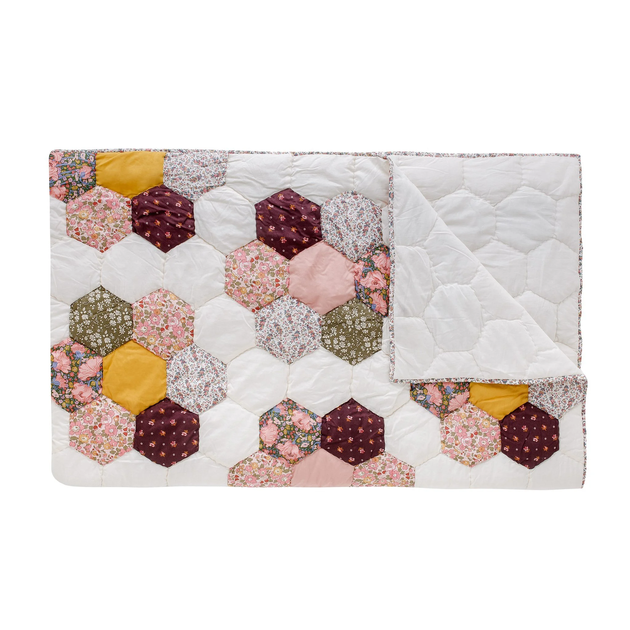 Christabel BABY - Made with Liberty fabrics Patchwork quilt