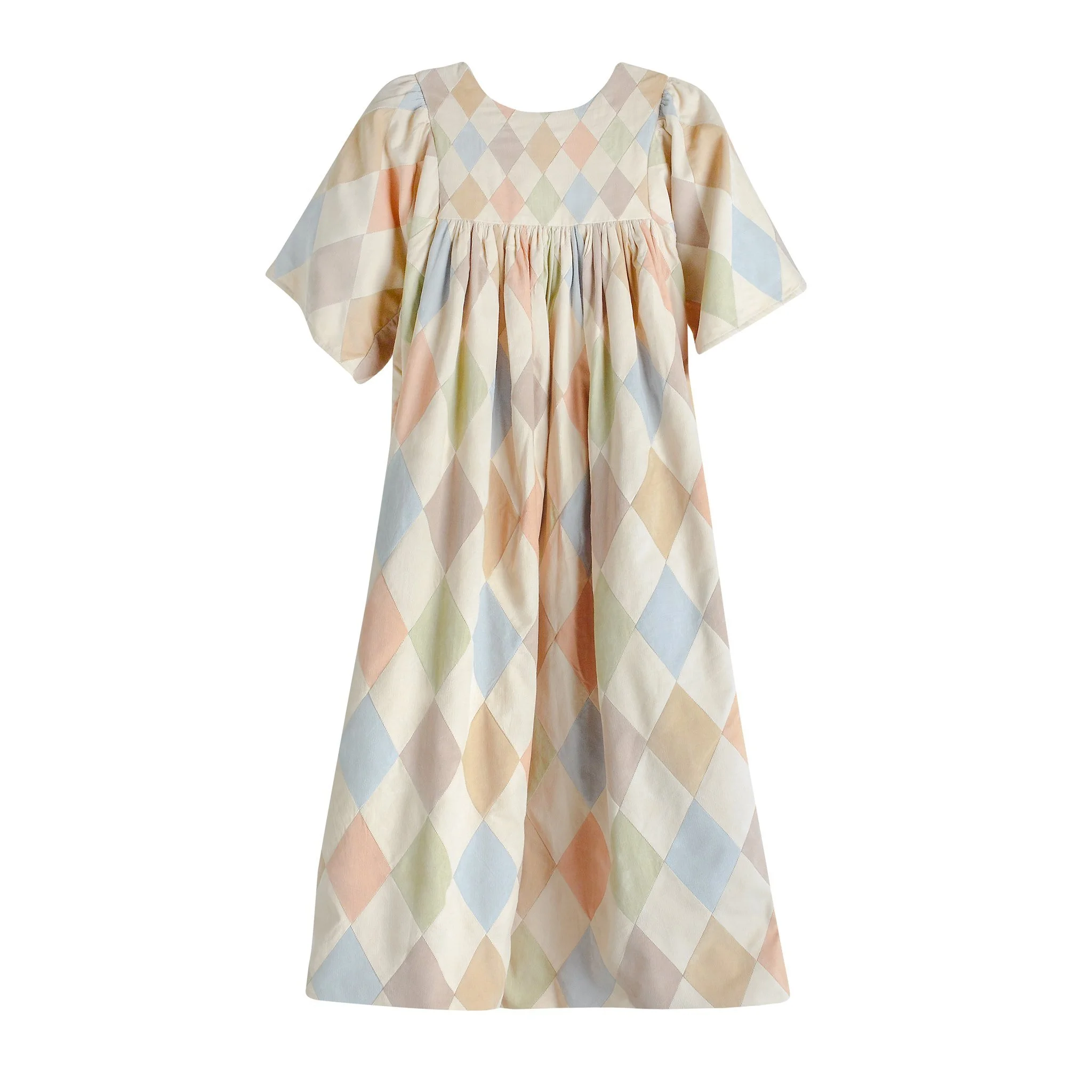 Harlequin patchwork maxi dress