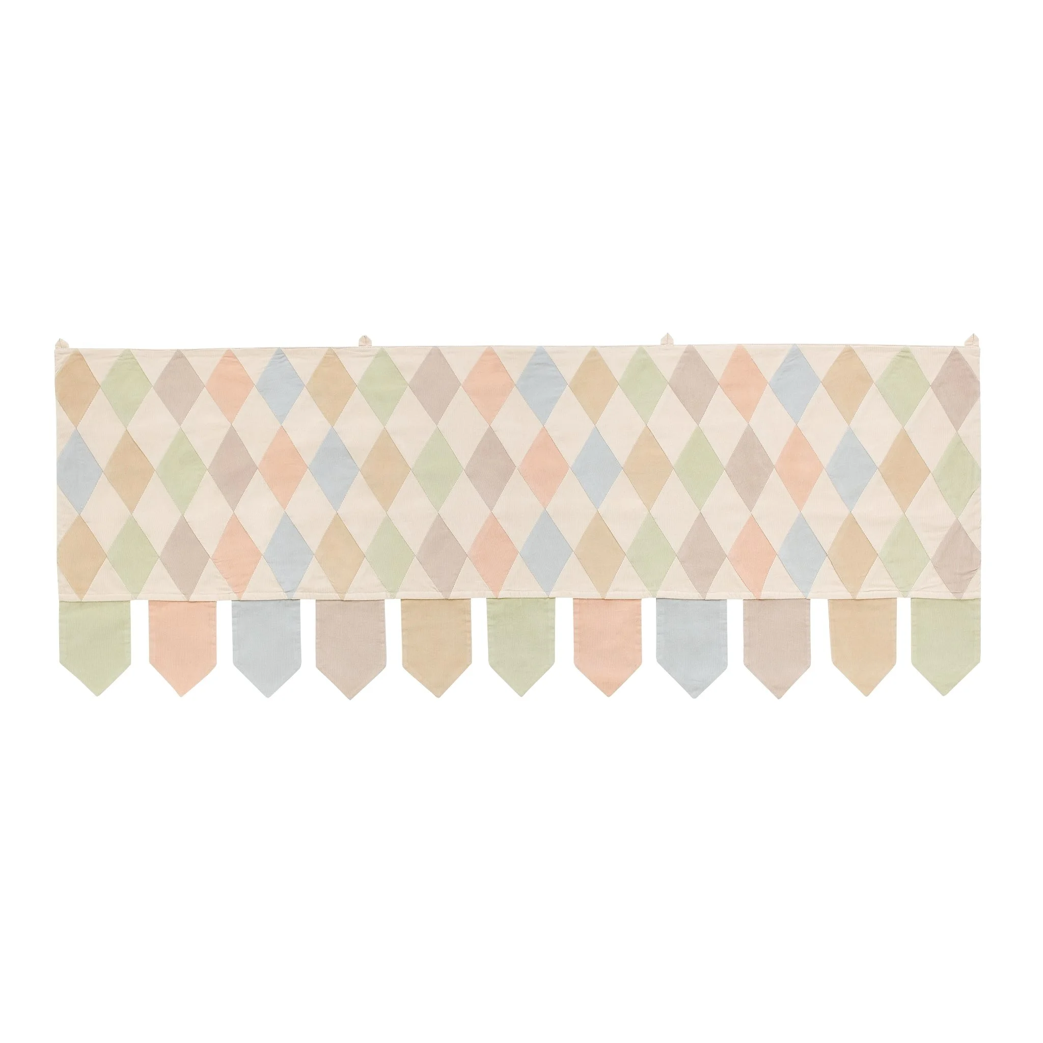 Harlequin patchwork toran, macaron