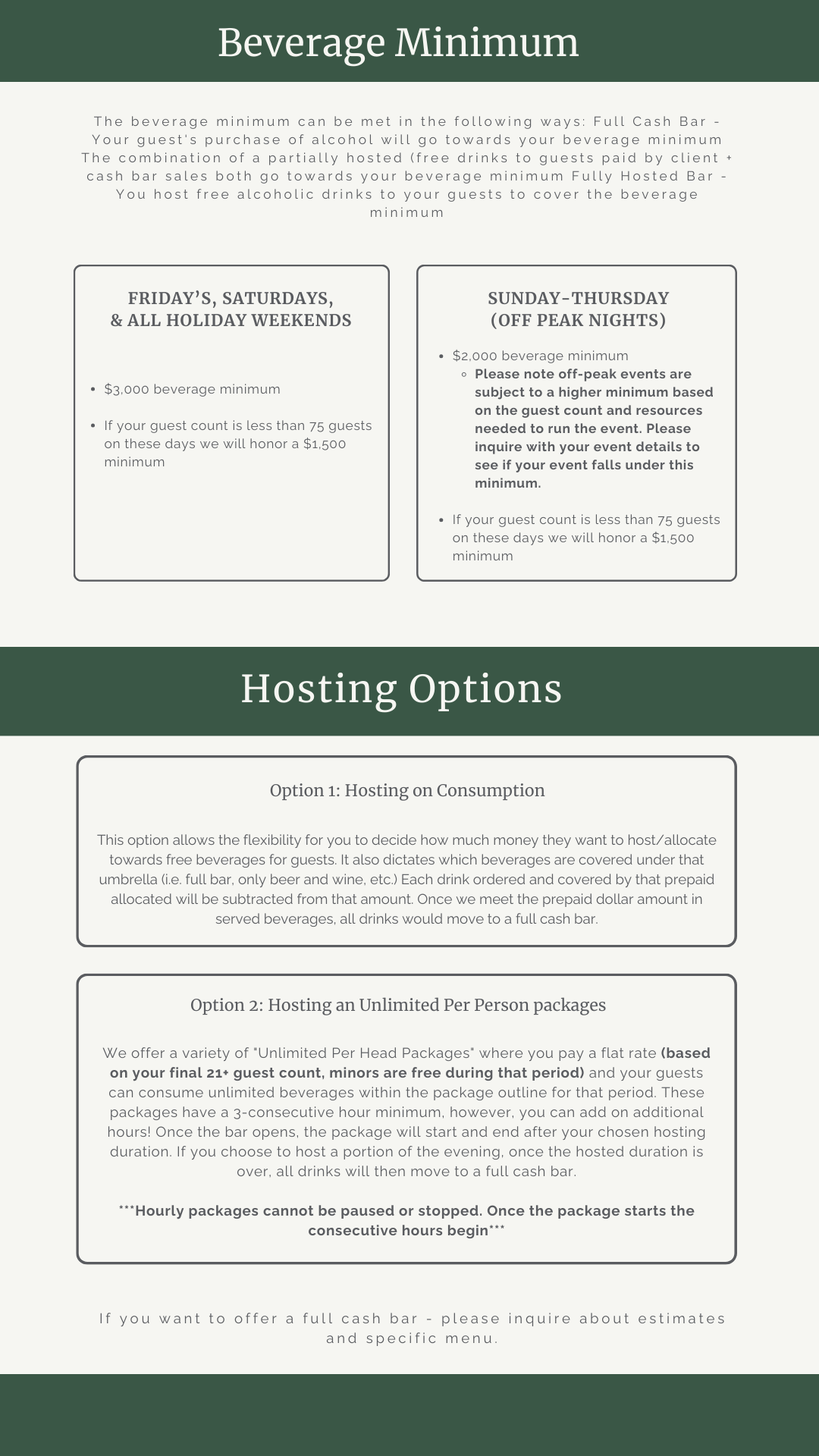 Pinewood Menu 2024 — Liquidmotion Bartending