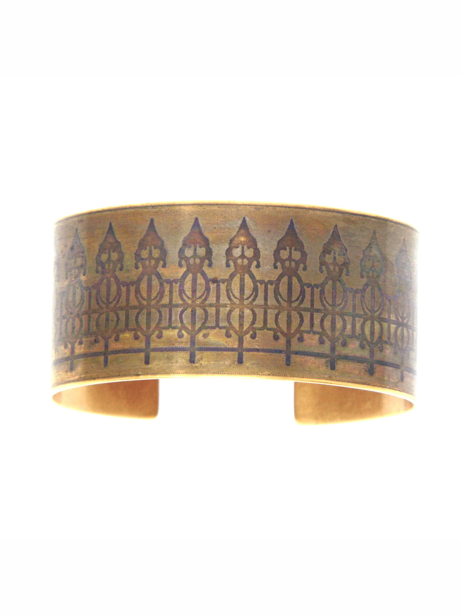 Skeleton Fence Bronze Cuff
