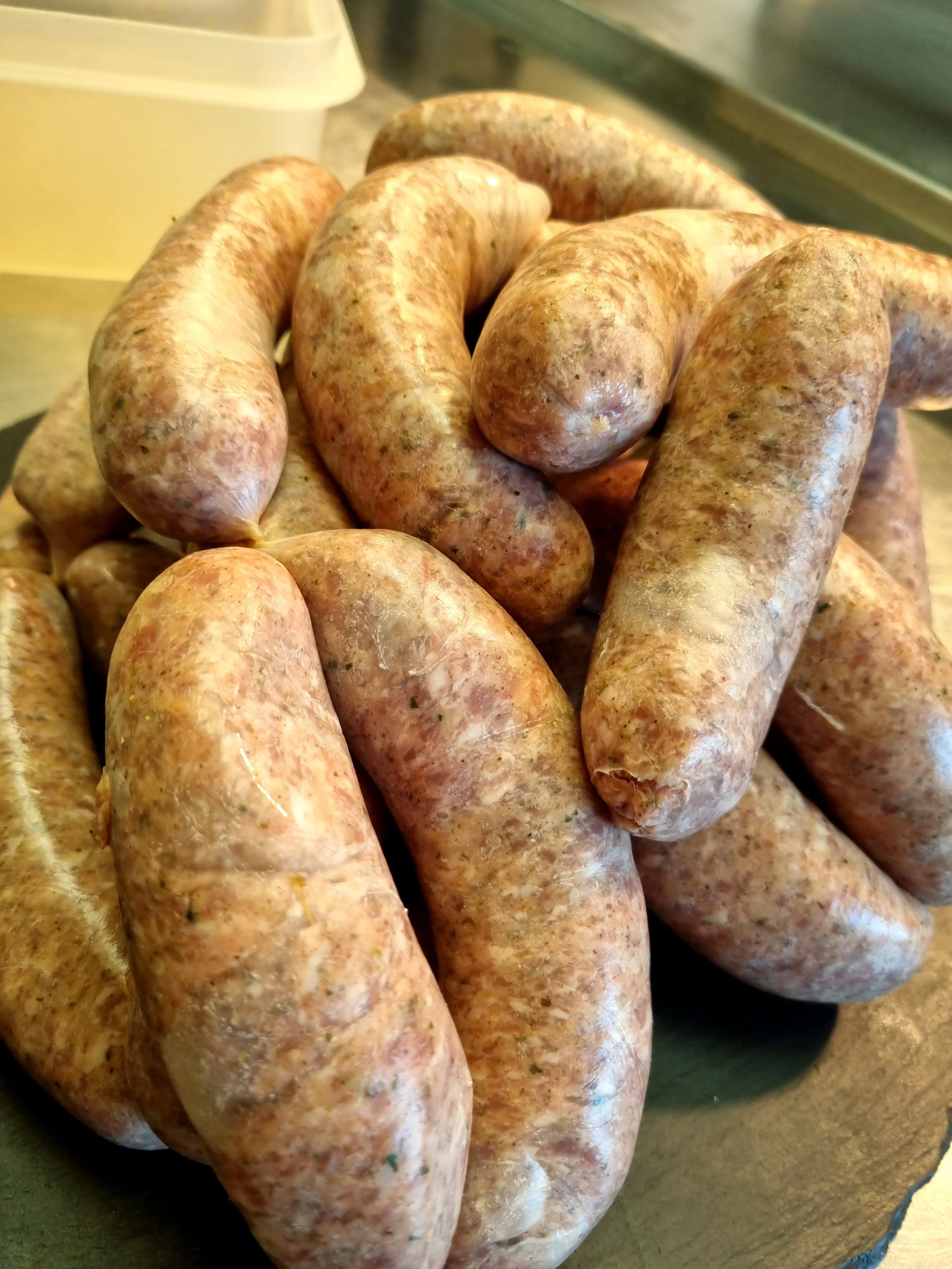 Old English Pork Sausages — Jules Restaurant