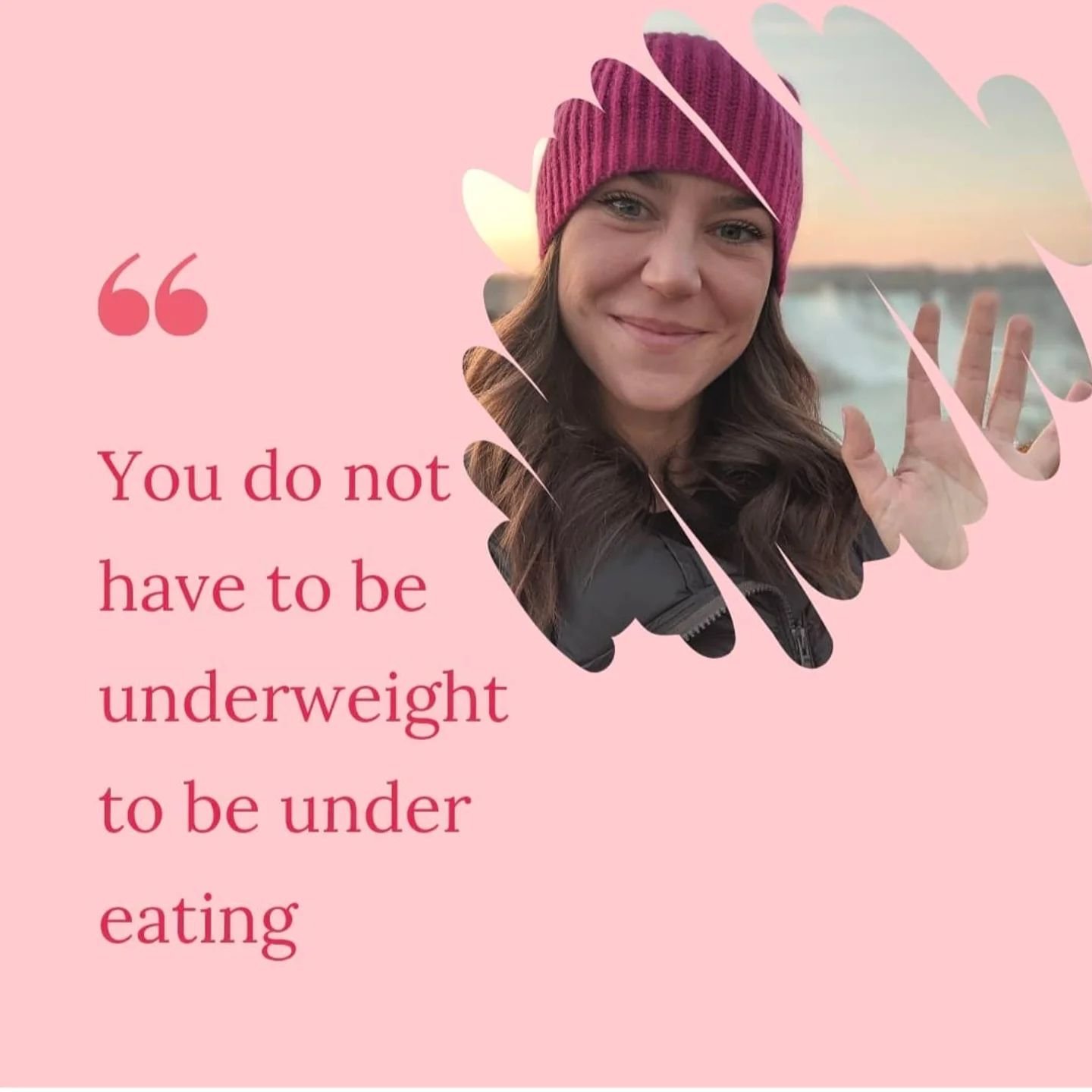 Did you know you don't have to be underweight to be under eating?
Many women chronically under eat, and as a result, their metabolism slows down to adapt to this.
You can also struggle with bingeing, and be undernourished.
Many women who struggle