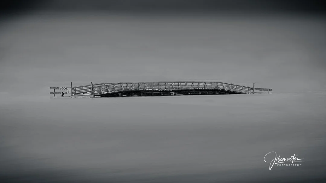Lieutenant Island Bridge, Wellfleet MA - B&W