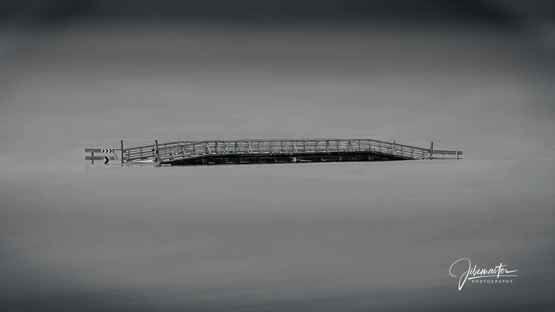 Lieutenant Island Bridge, Wellfleet MA - B&W