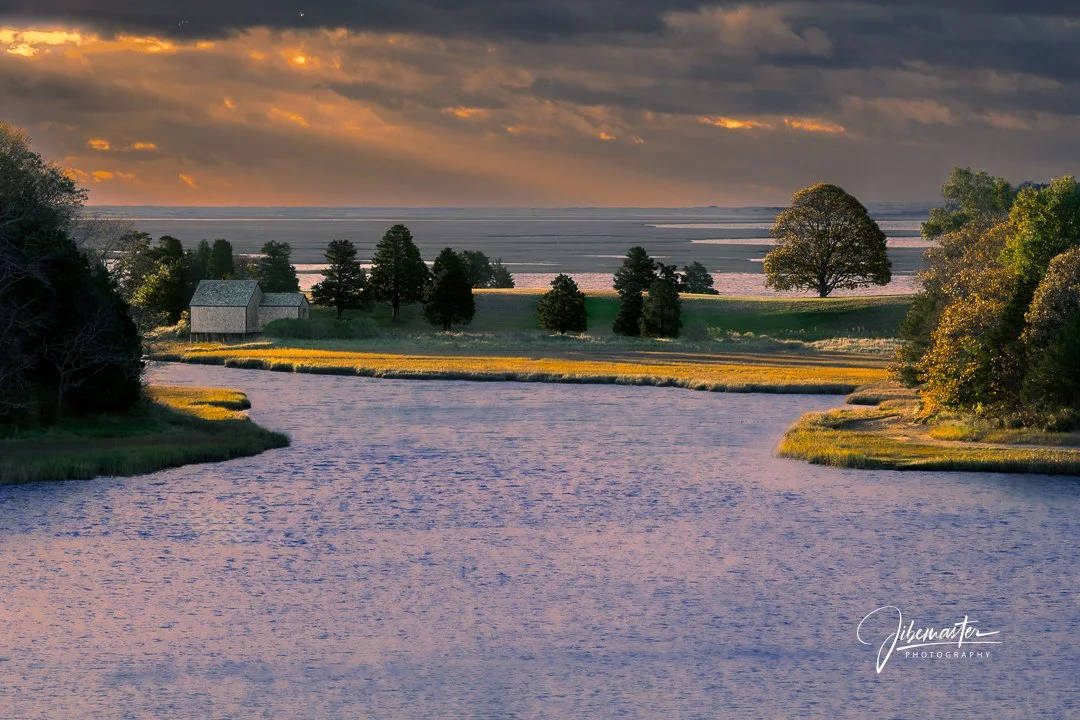 Salt Pond - Sunrise in Clouds