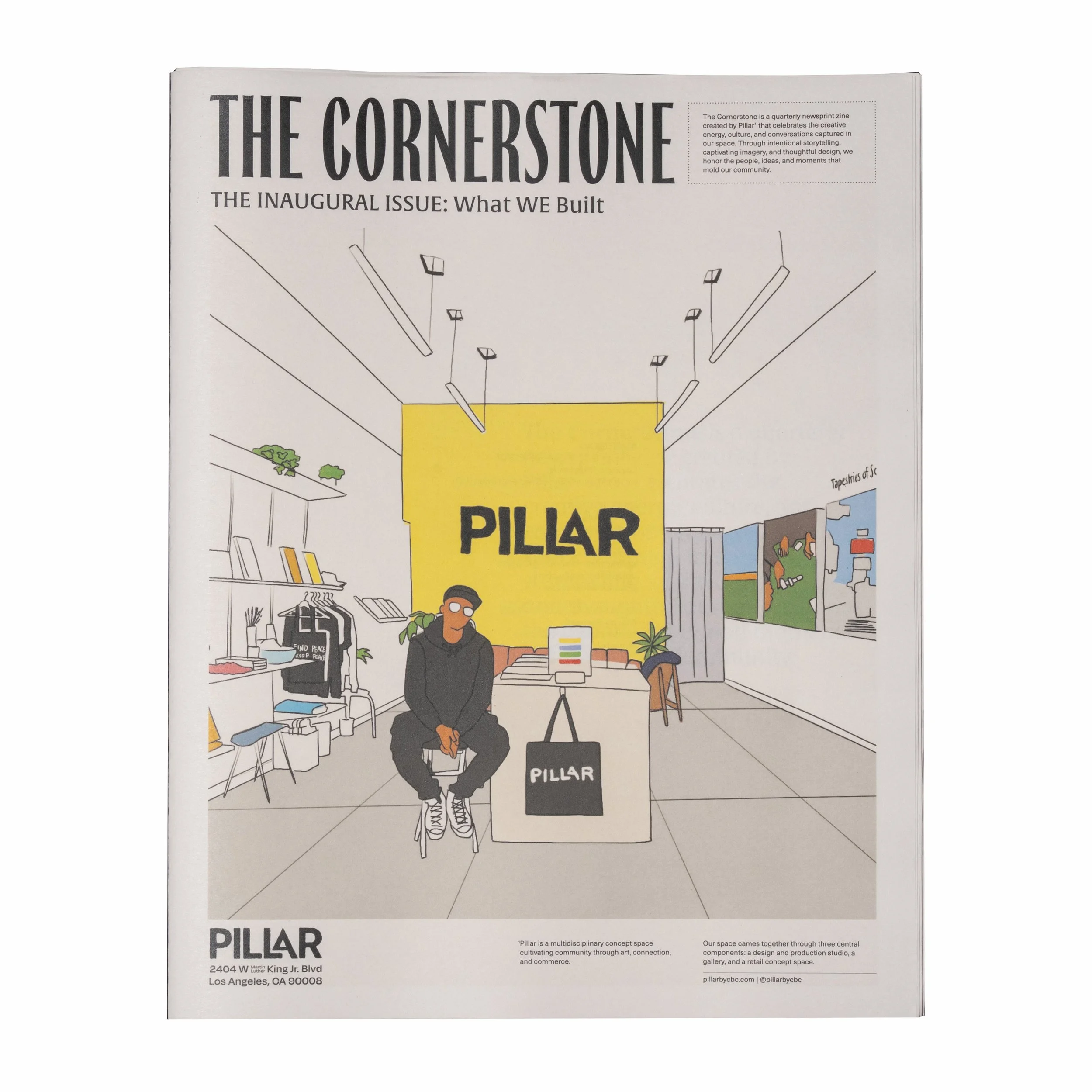 "THE CORNERSTONE." ZINE BY PILLAR - THE INAUGURAL ISSUE (ISSUE 1)