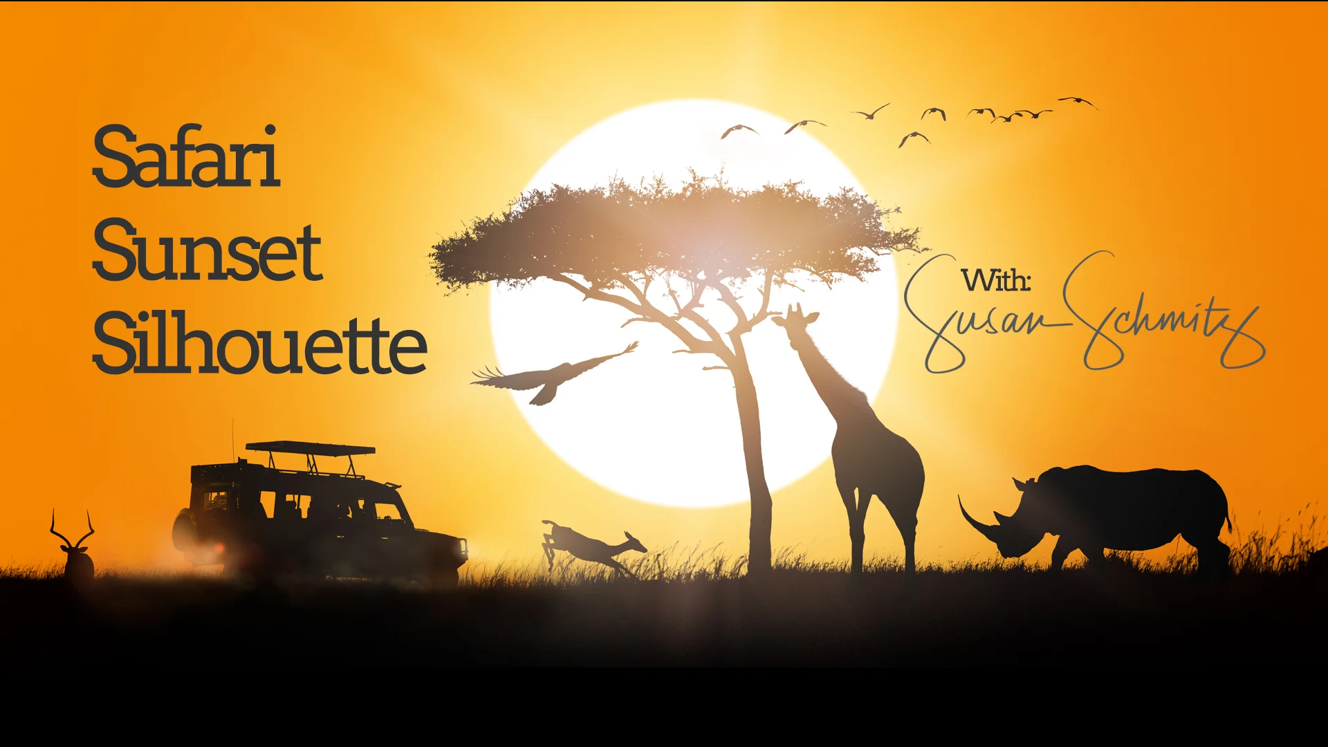 Create a Fun Safari Sunset Scene