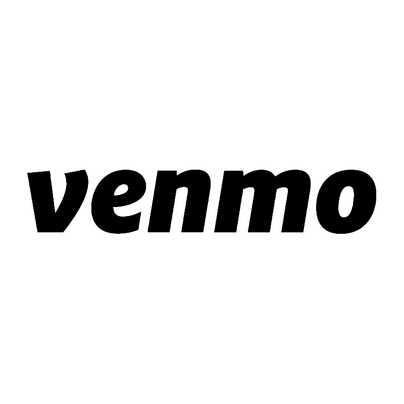 Black text spelling 'Venmo' on a white background.