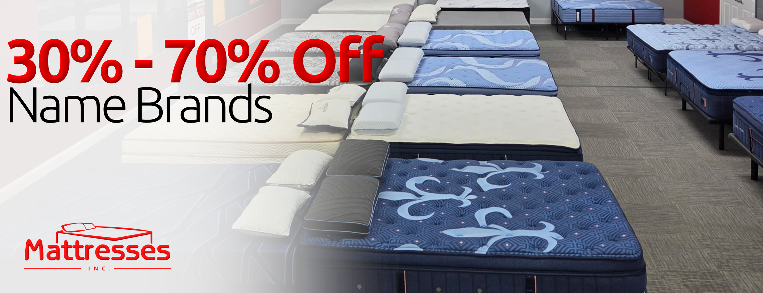 Puffy Mattress, Dreamstar Mattress, Capital Bedding, Malouf, Sterns and Foster, Serta Name Brands