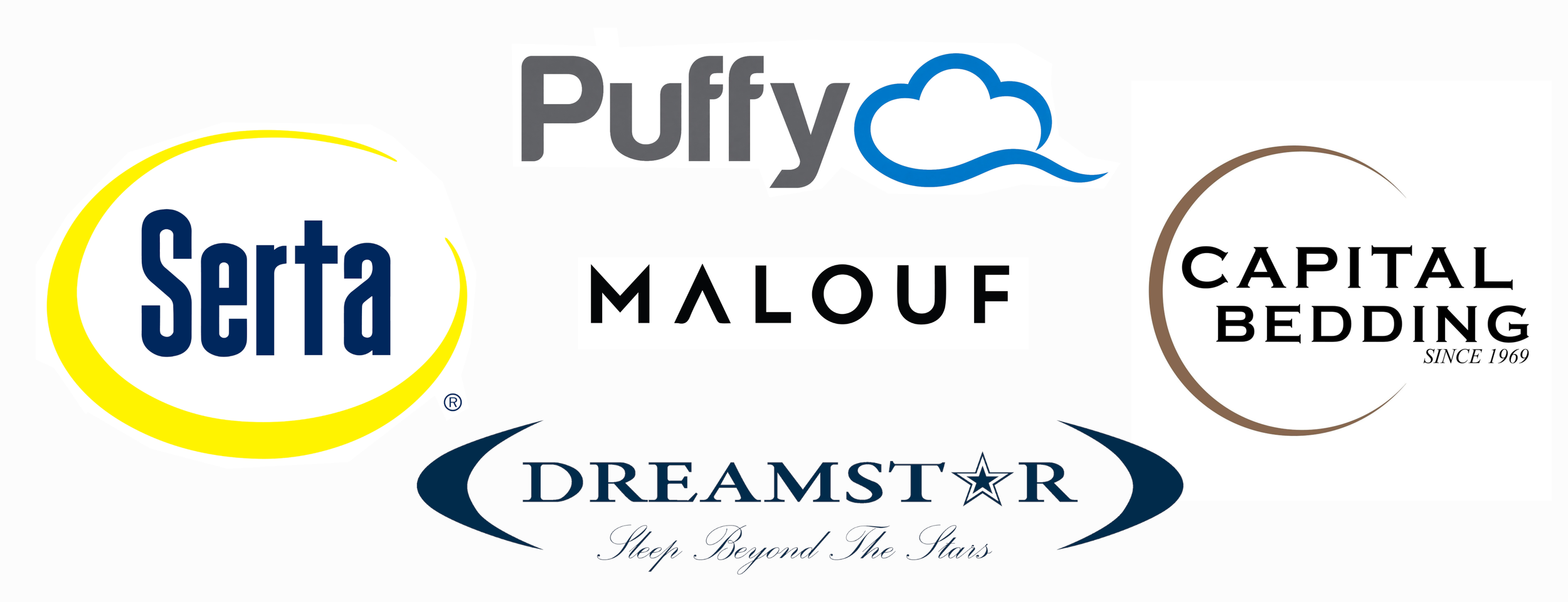 Serta, Malouf, Dreamstar, Capital Bedding, Puffy