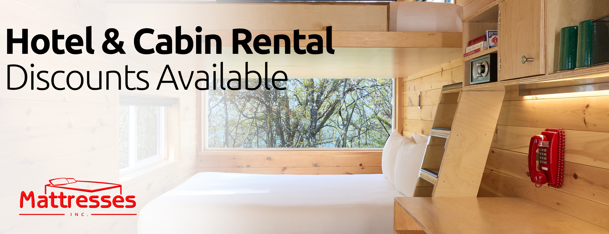 Cabin, Air B&B, Rental Mattresses Discount
