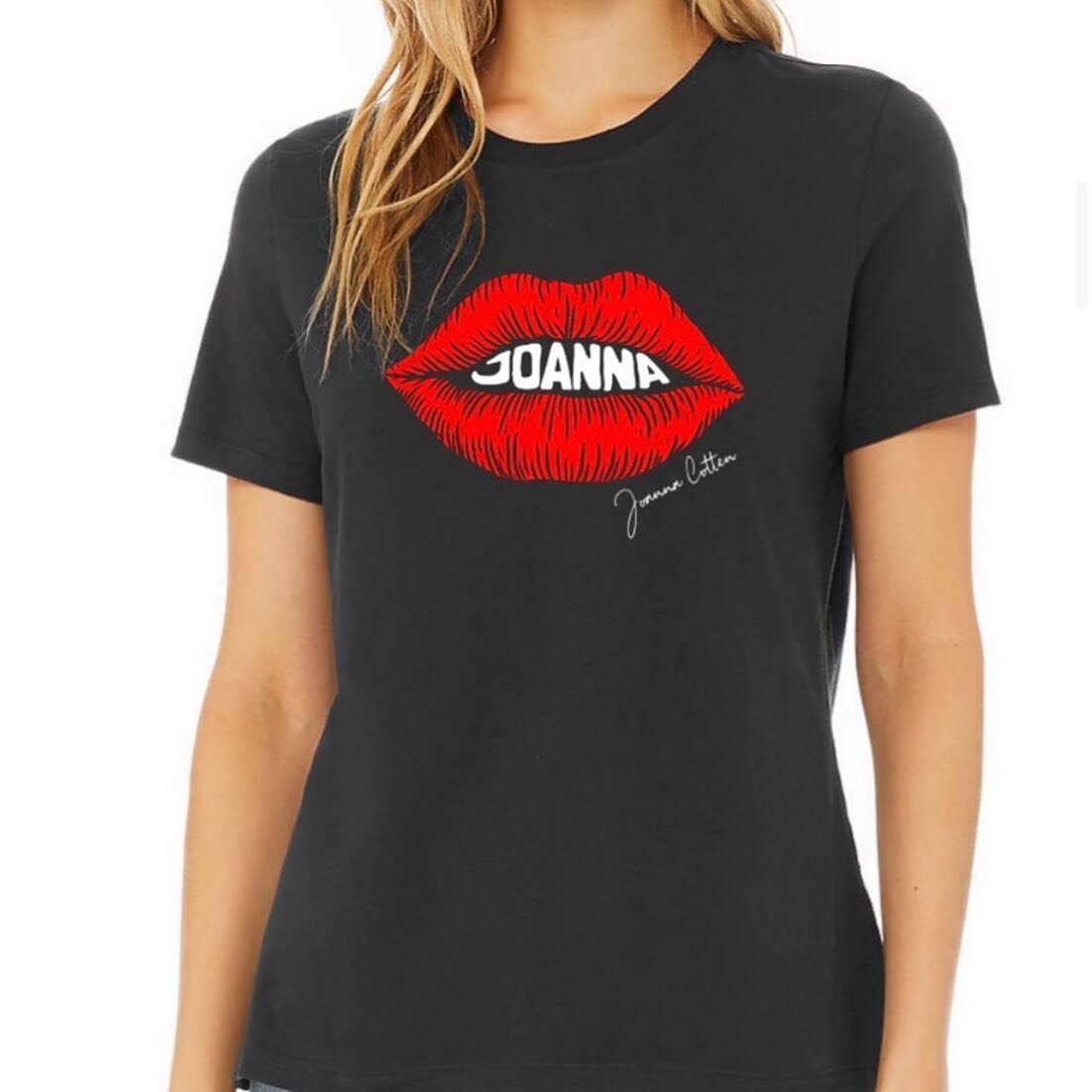 Hey Omaha! The Joanna lips shirt is available at the main merchandise stand which is at the top of the stairs upon entry to the arena between section 120-121. They will be available in Des Moines as well and I&rsquo;ll let you know the exact section 