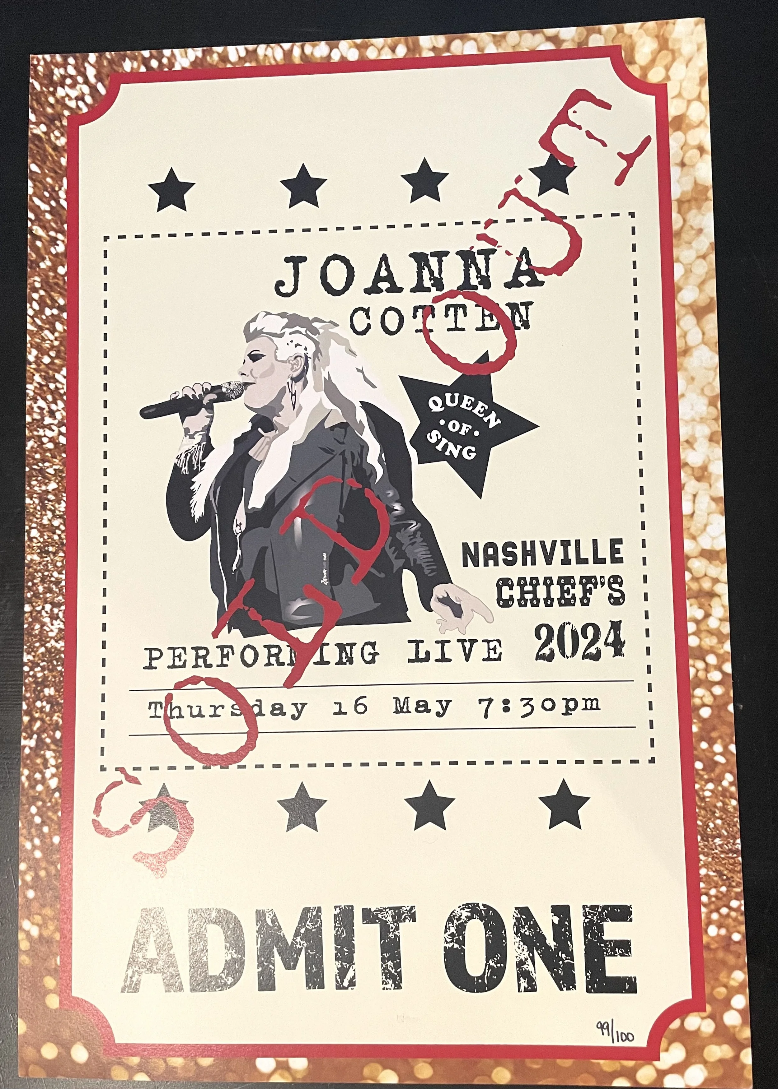 Autographed Chief's Poster 5/16