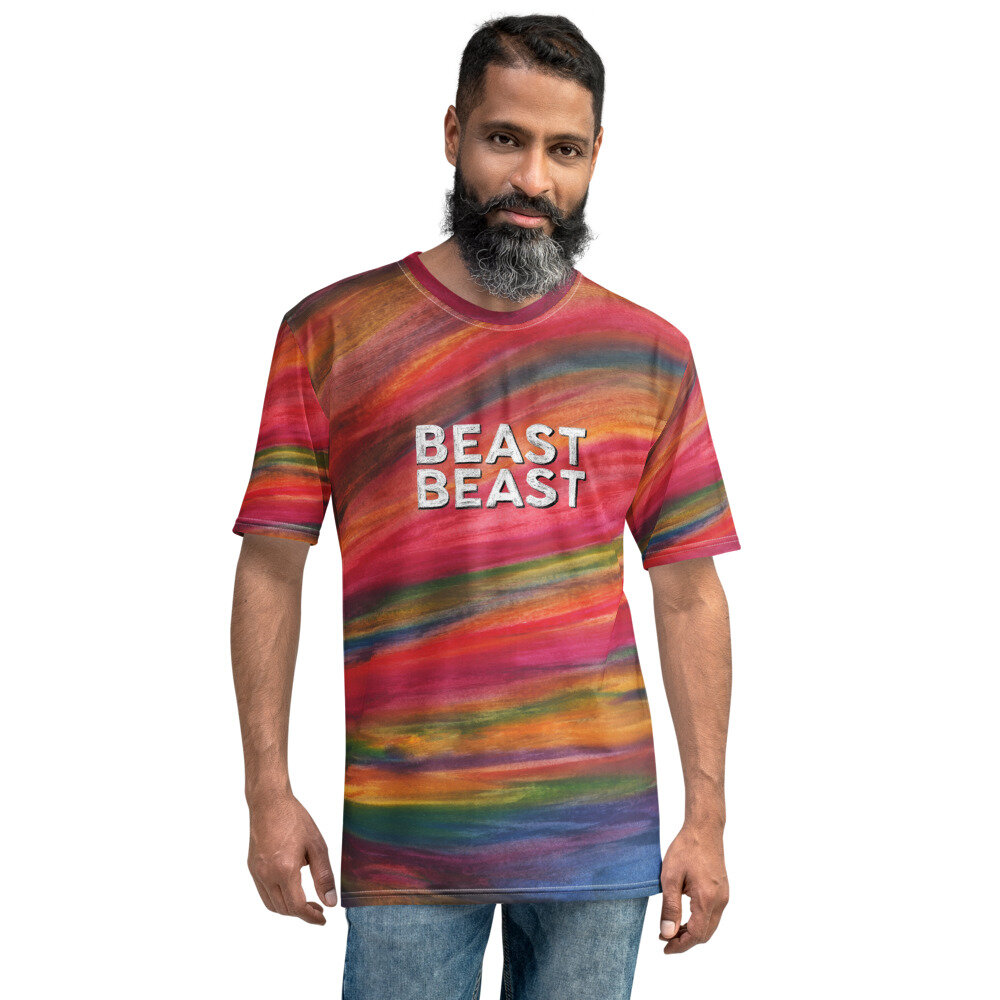 BEAST Men's T-shirt - Rainbow — Vanishing Angle