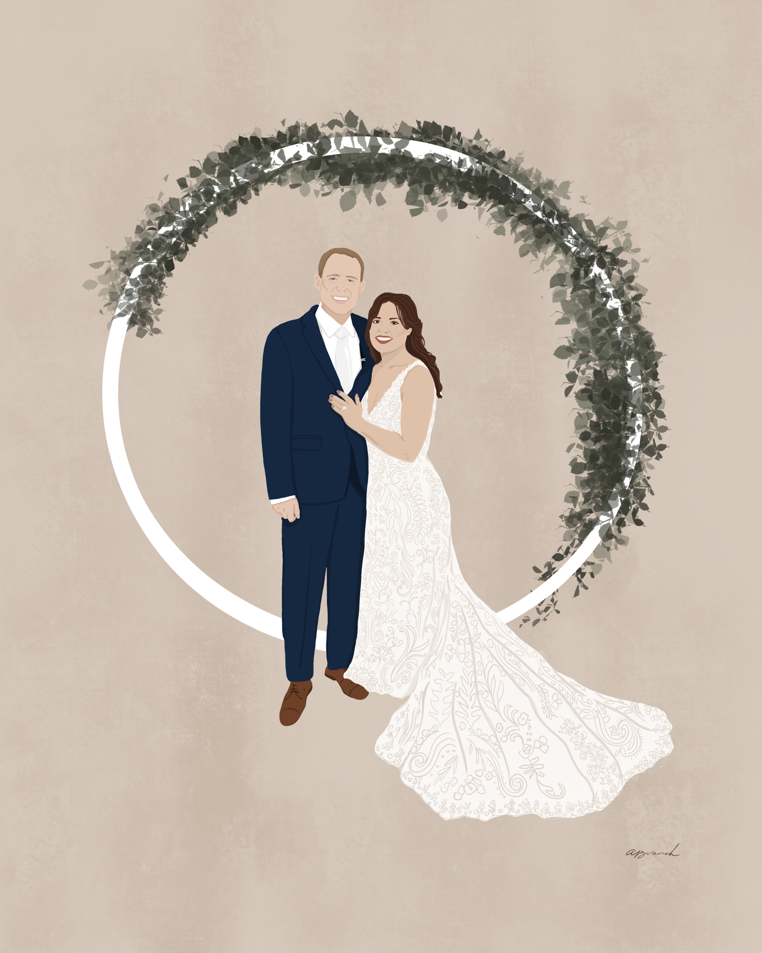 Custom Illustration for a wedding