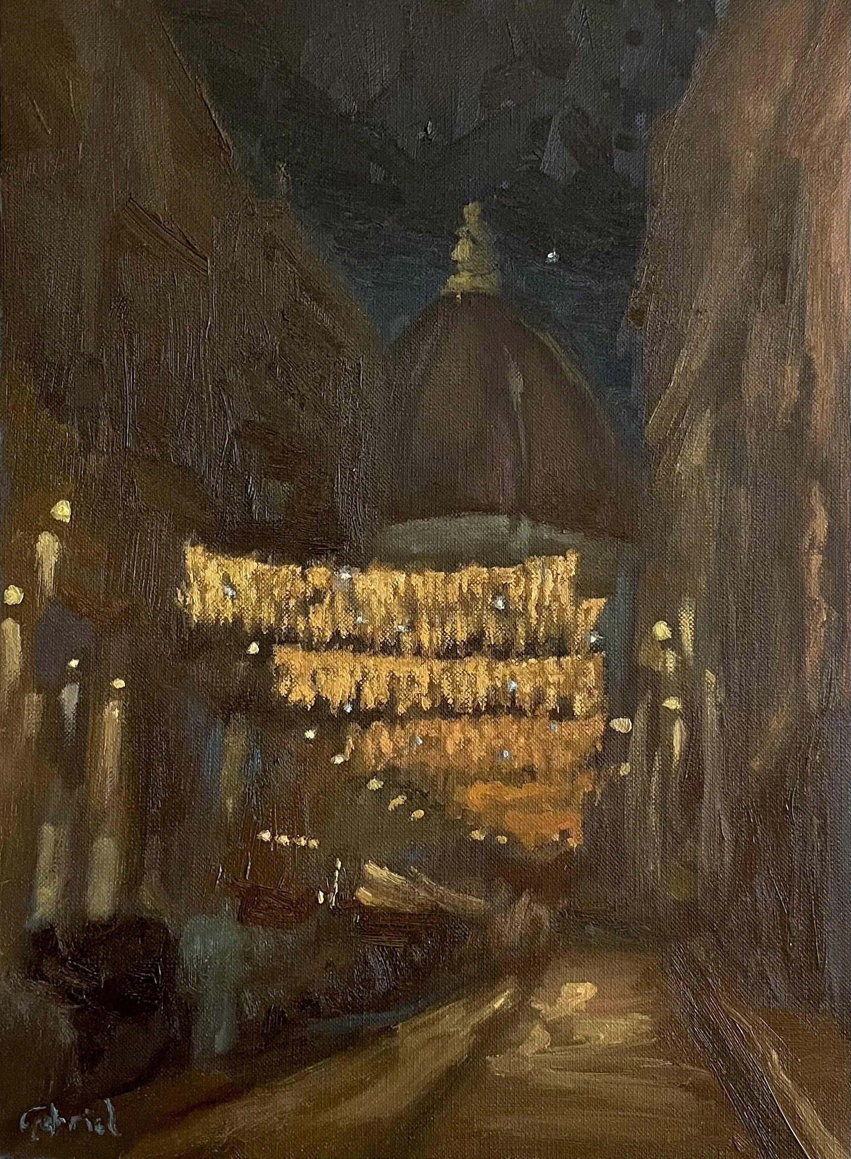 Nocturne at Via dei Servi, Florence