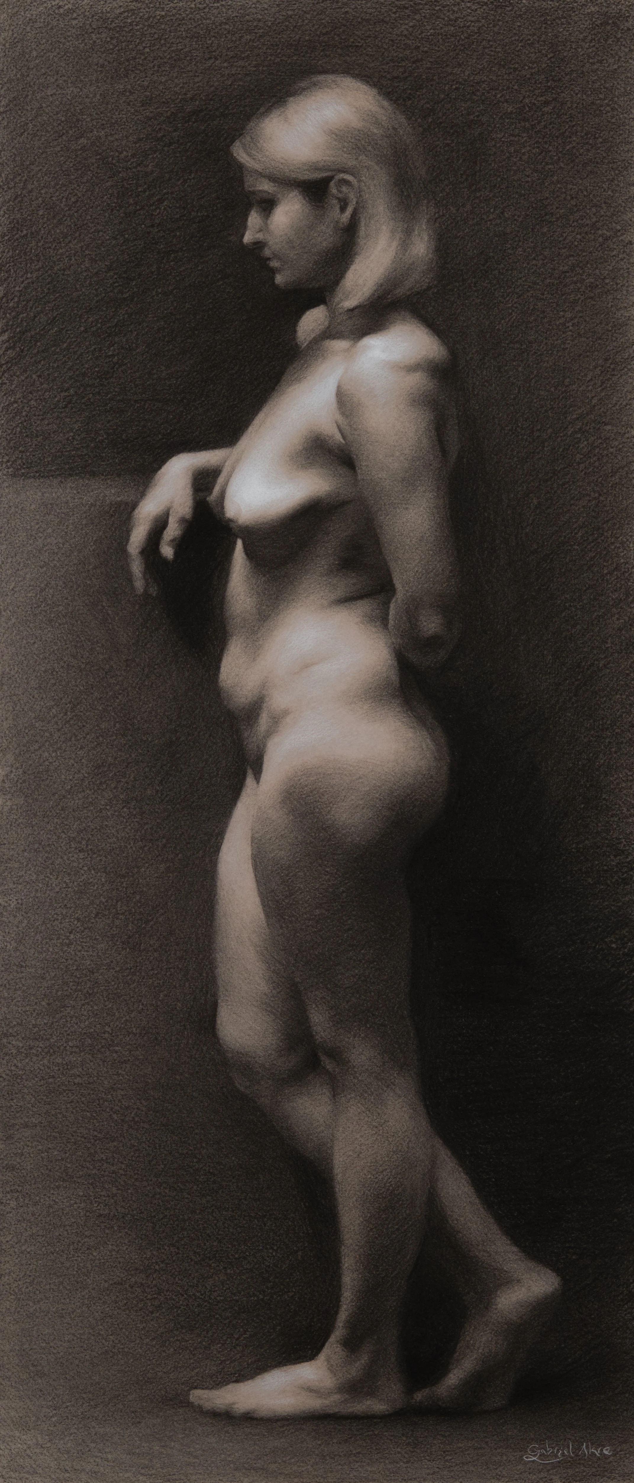 Gabriel Akre, Advanced Sculpture, Third Year, Figure drawing 2.JPG