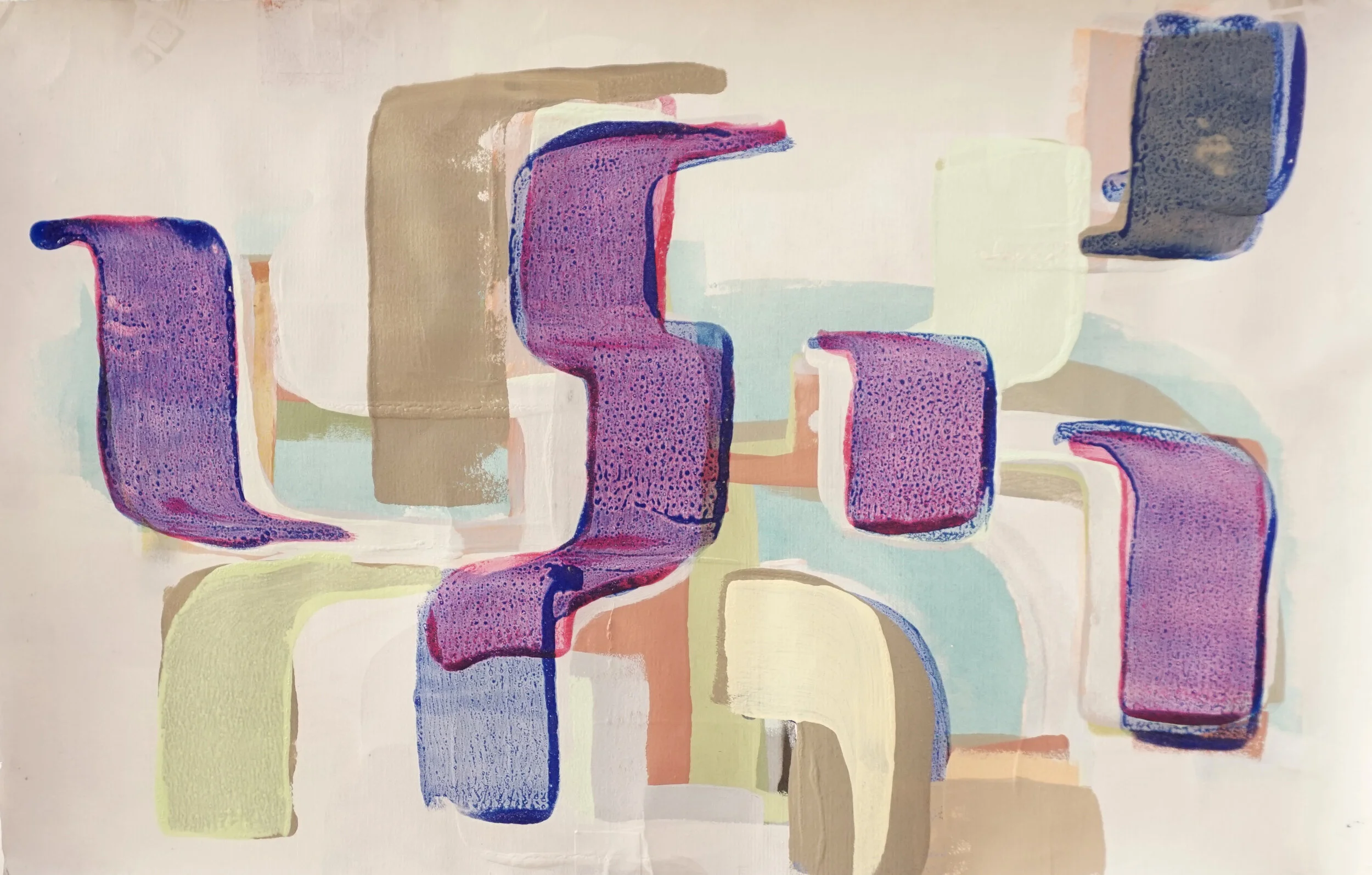 RETROSCAPE XIMOWILITH SOBRE PAPEL DEL PONTE66 X 102 CM2020