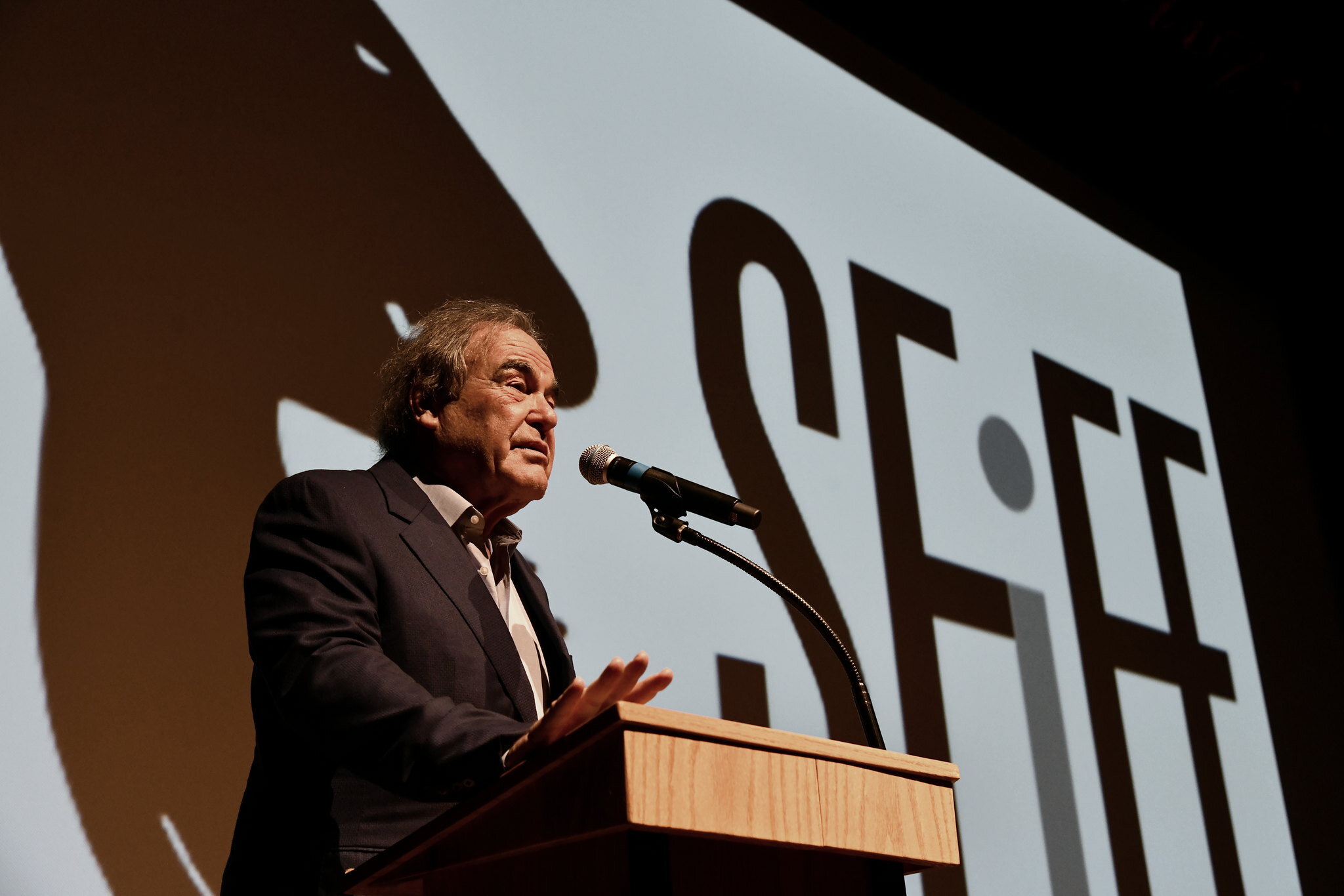 Oliver Stone at SFiFF's Lifetime Achievement Ceremony 2021