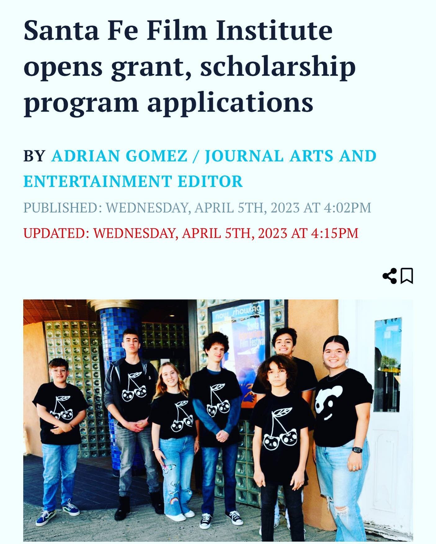 As the New Mexico film industry continues to grow, the Santa Fe Film Institute helps cultivate the next generation of filmmakers.

The Santa Fe-based organization is opening up its applications for grant and scholarships.

&ldquo;This is the third ye