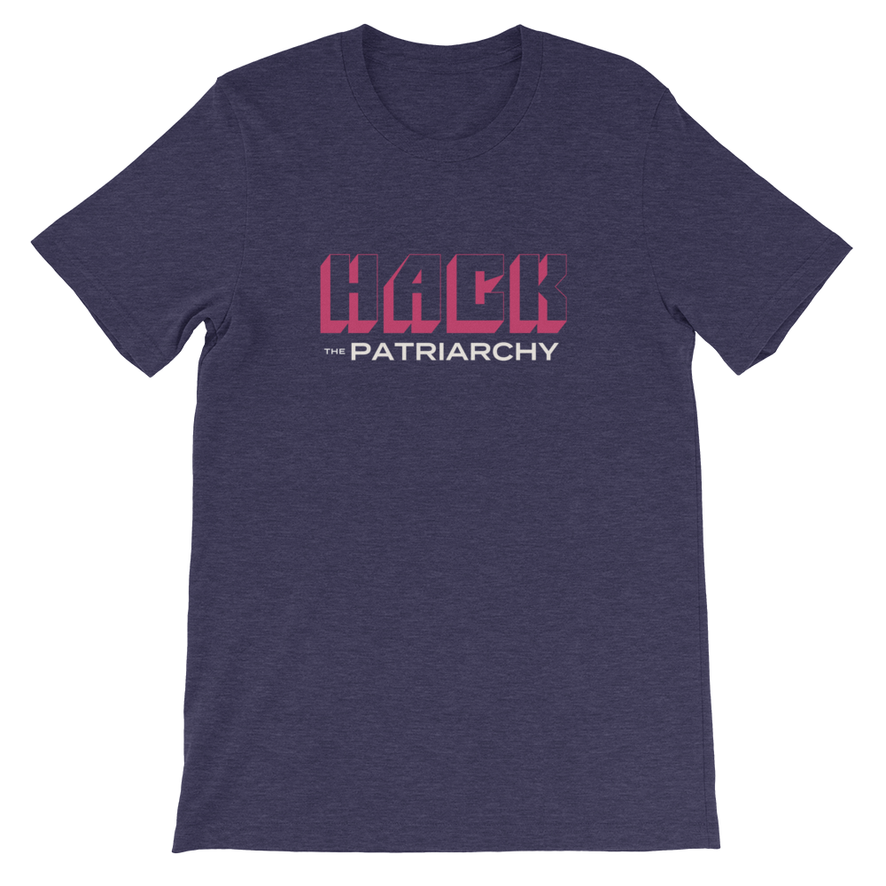 'Hack the Patriarchy' T-shirt in Navy