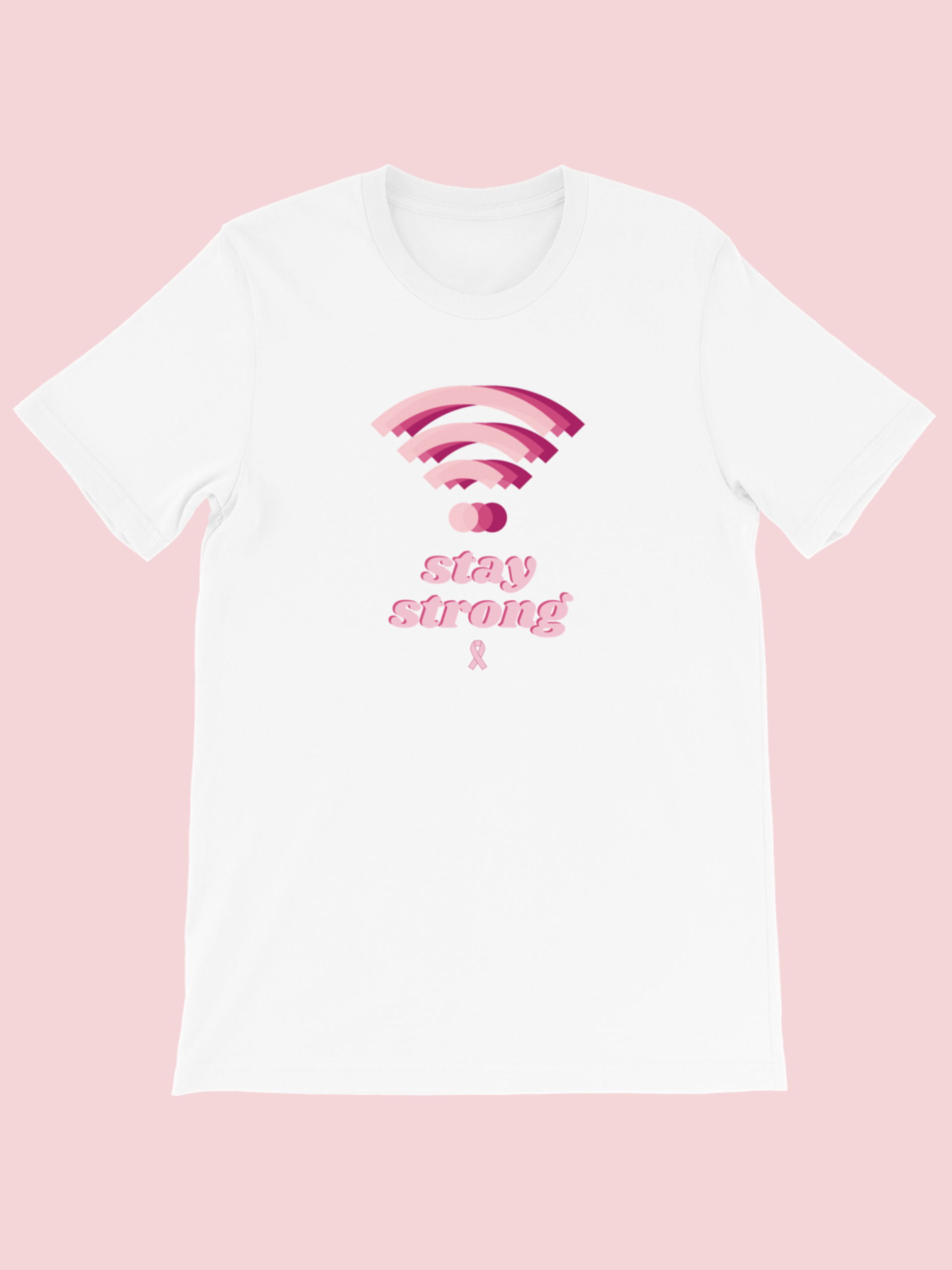 Black Stay Strong Wifi Tee - Binary Beauty