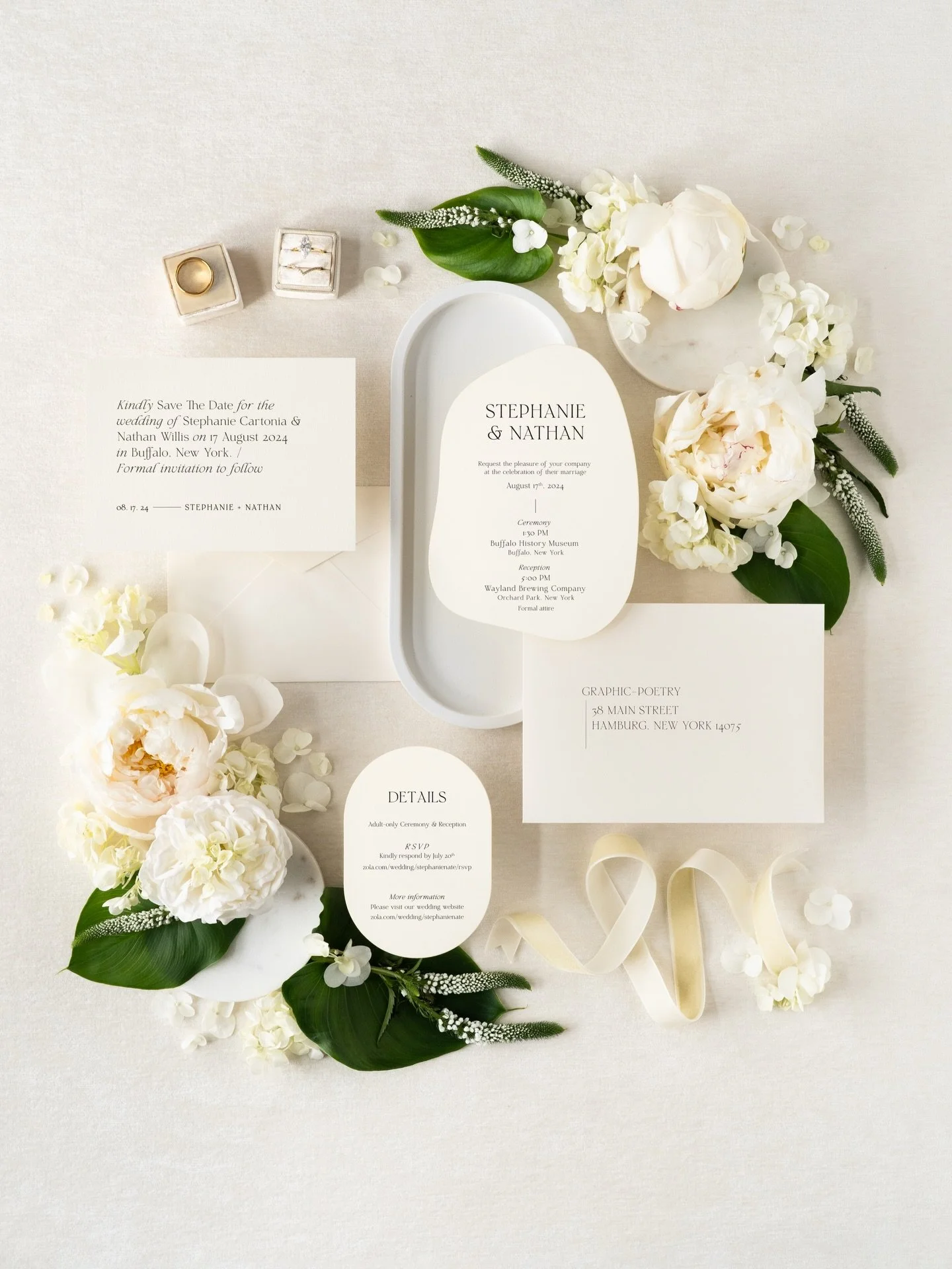 Can you believe this stunner was a semi-custom design? 
When a full custom design isn&rsquo;t in the cards, we can find ways to get the look without sacrificing the budget. This suite utilized a simple double arch die cut shape, and a laser cut organ