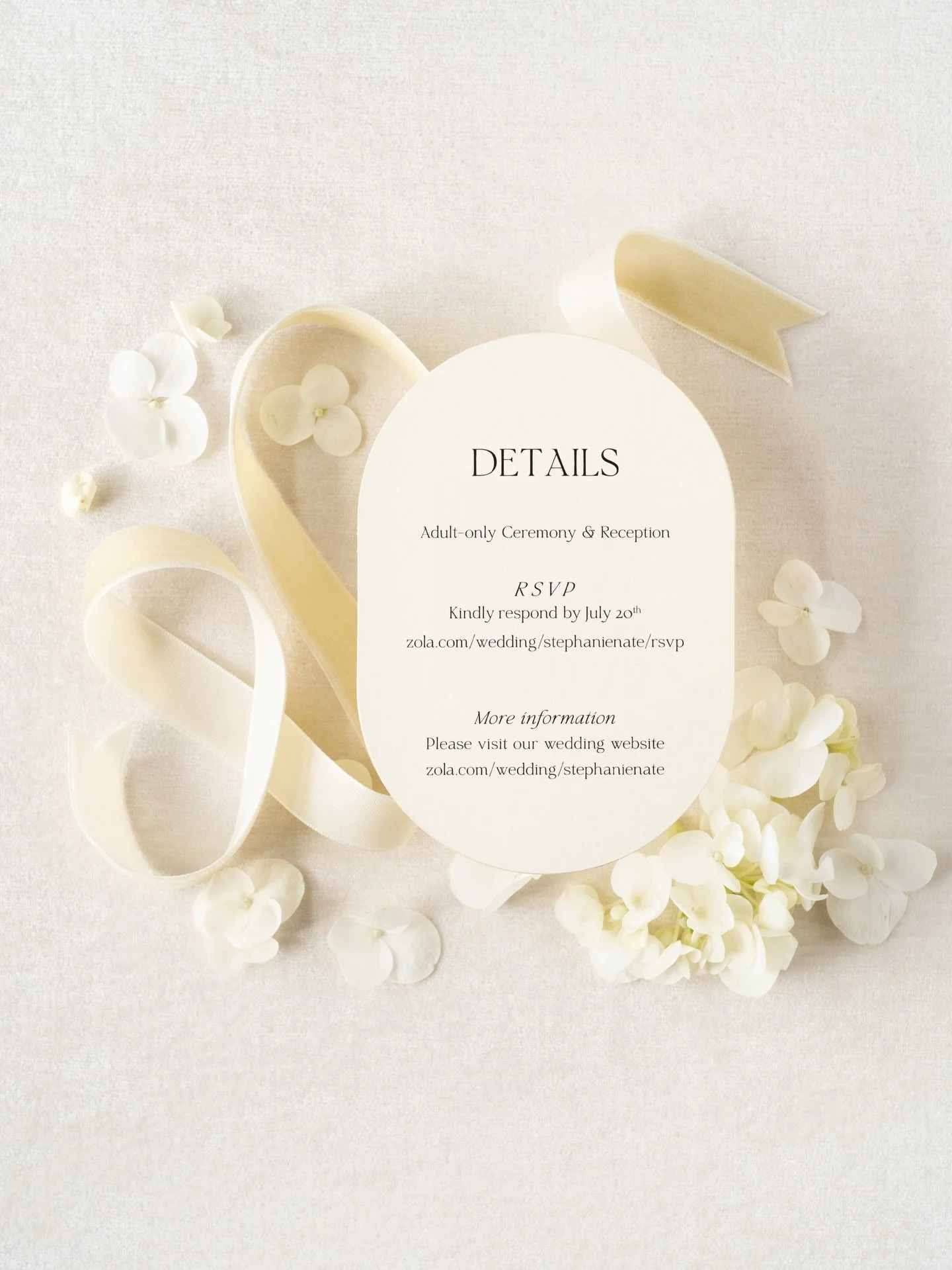 If guest are going to reply online, a details card can do double duty with rsvp and wedding information 

#weddingstationery #ivorywedding #diecutinvitation #archinvitation #detailscard 

Photo by @peterson.design.photo