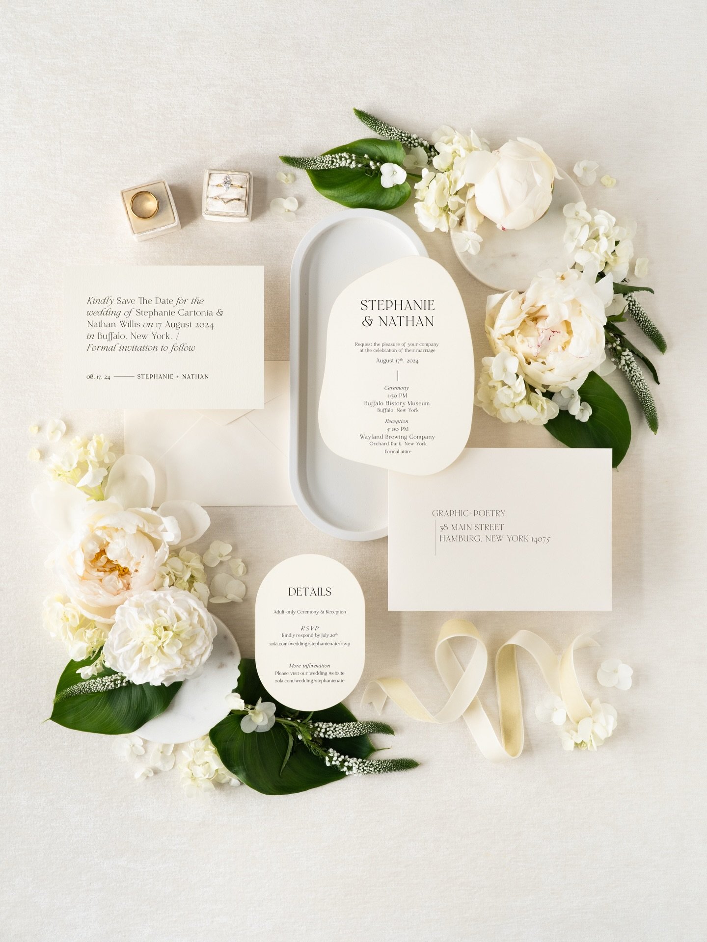 Can you believe this stunner was a semi-custom design? 
When a full custom design isn&rsquo;t in the cards, we can find ways to get the look without sacrificing the budget. This suite utilized a simple double arch die cut shape, and a laser cut organ