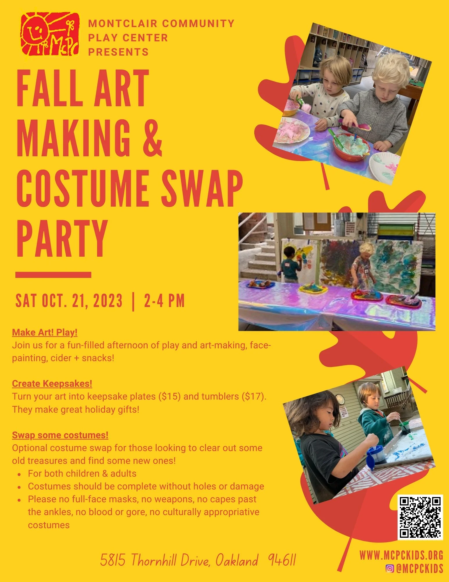 Fall Art Making &amp; Costume Swap Party