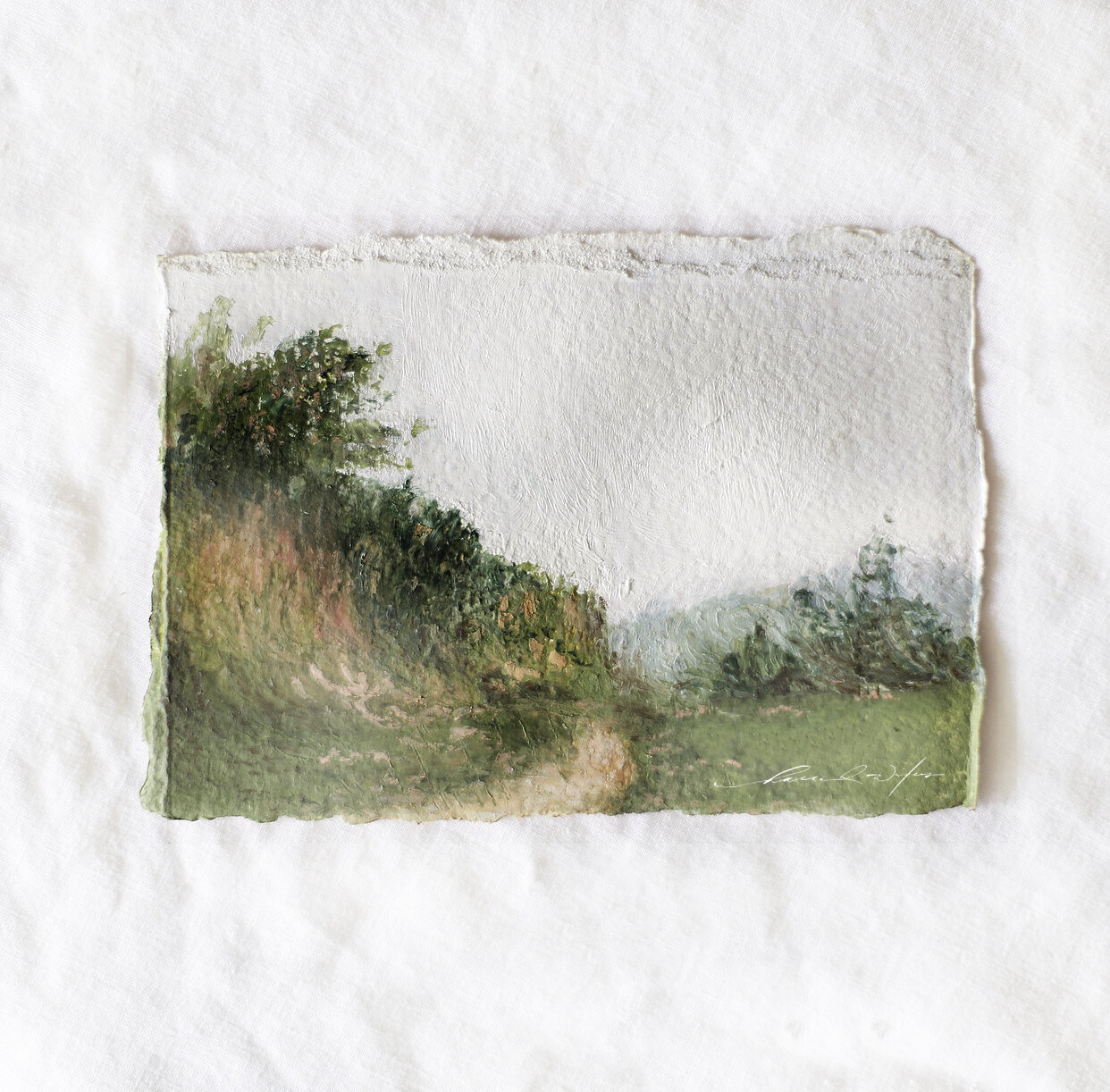 path of peace i (oil x oil pastels)