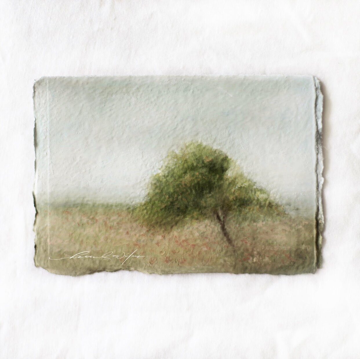 the oxmoor tree (oils x oil pastels)