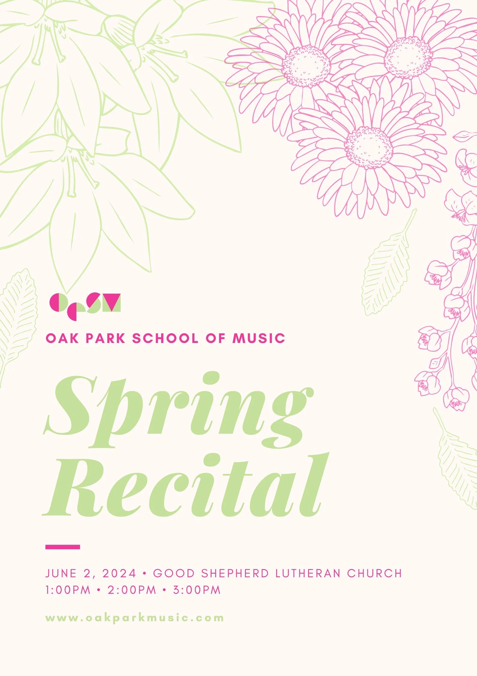 Recitals — Oak Park School of Music