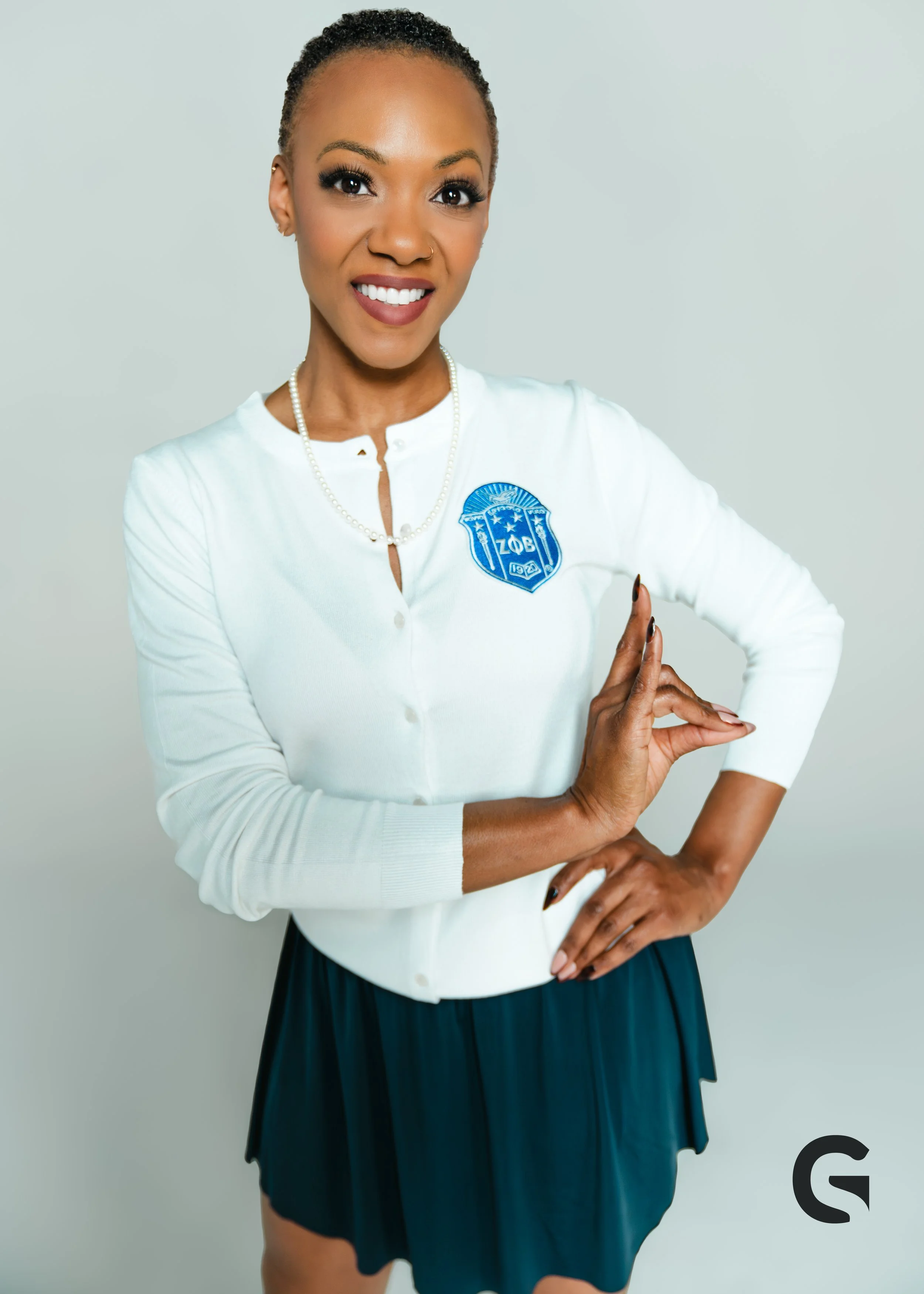 Zeta Pearled Button Cardigan