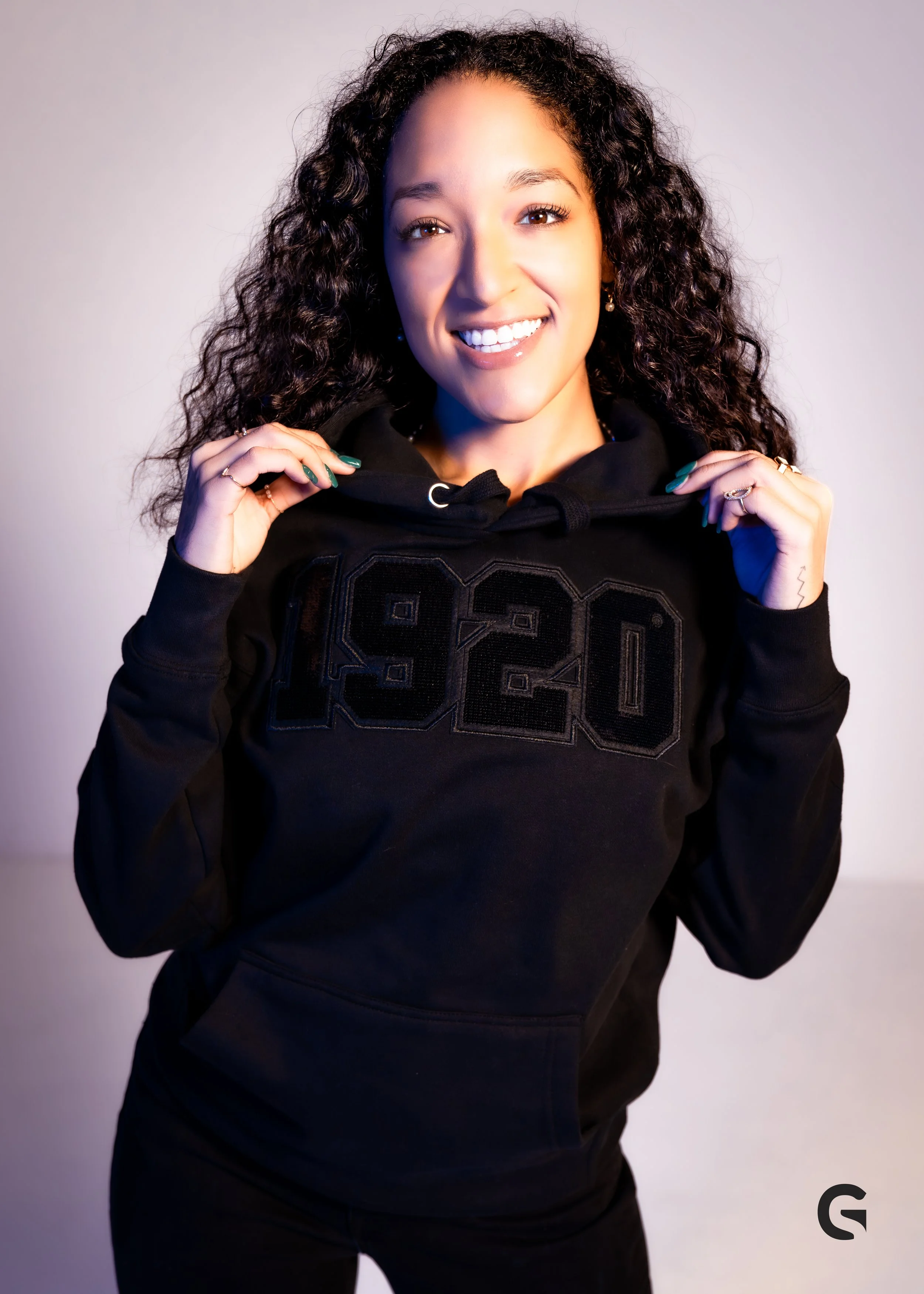 1920 Blackout Sequin Unisex Hoodie