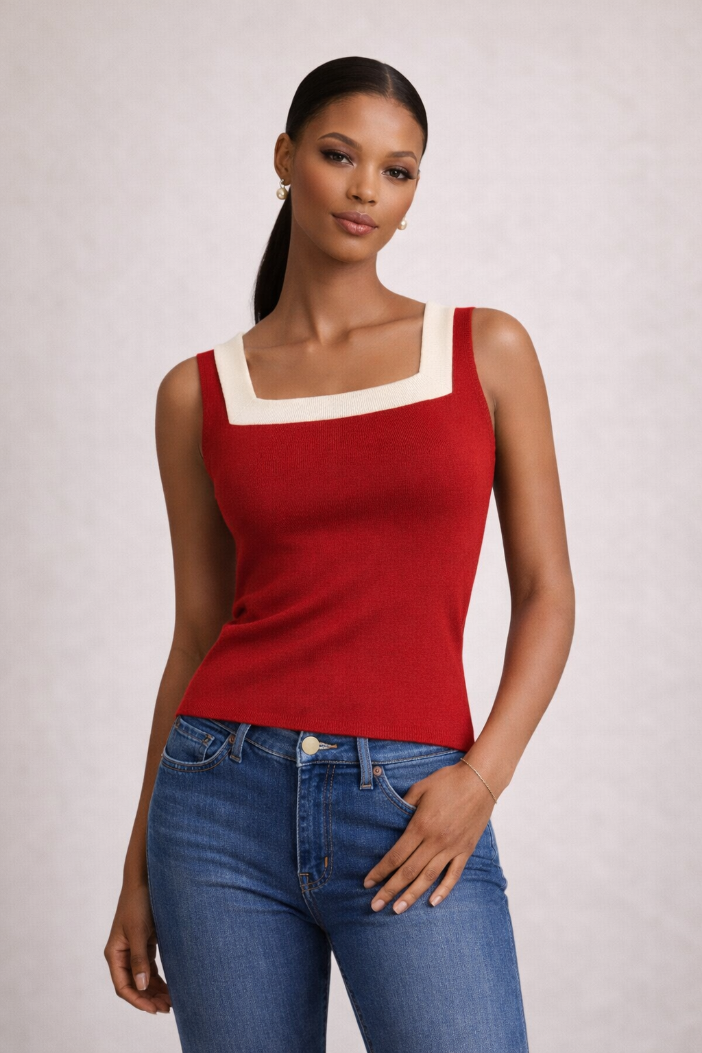 The Sculpted Knit Shell