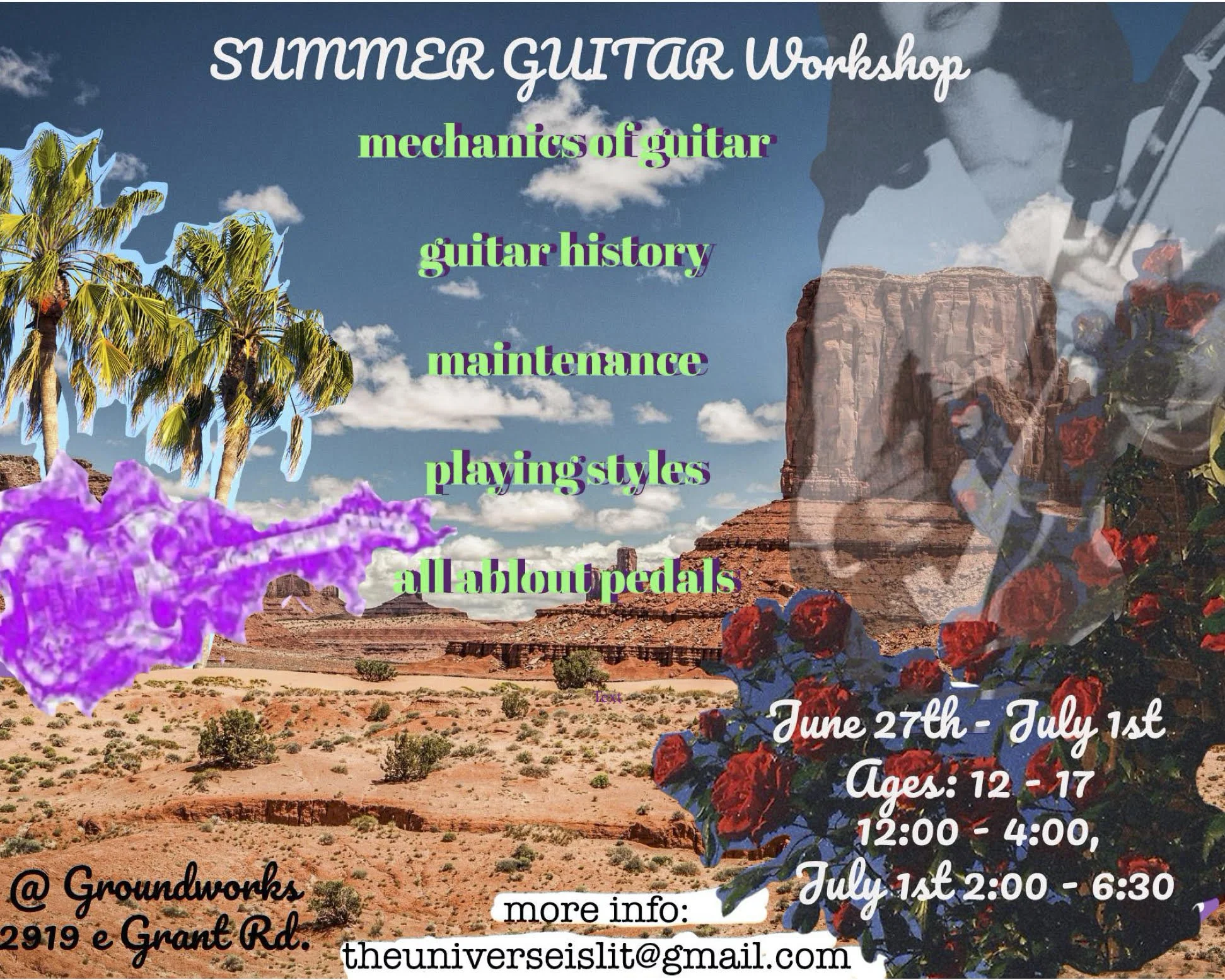 Sign up for Groundworks' Summer Guitar Workshop!