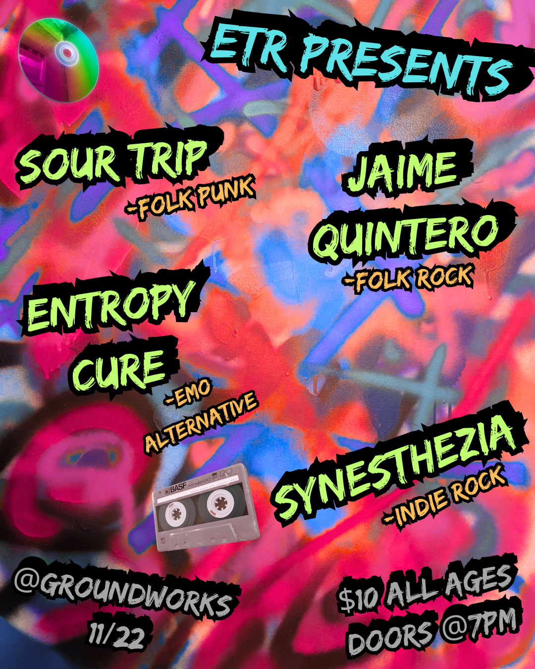Synesthezia, Sourtrip, Entropy Cure, Jaime Quintero