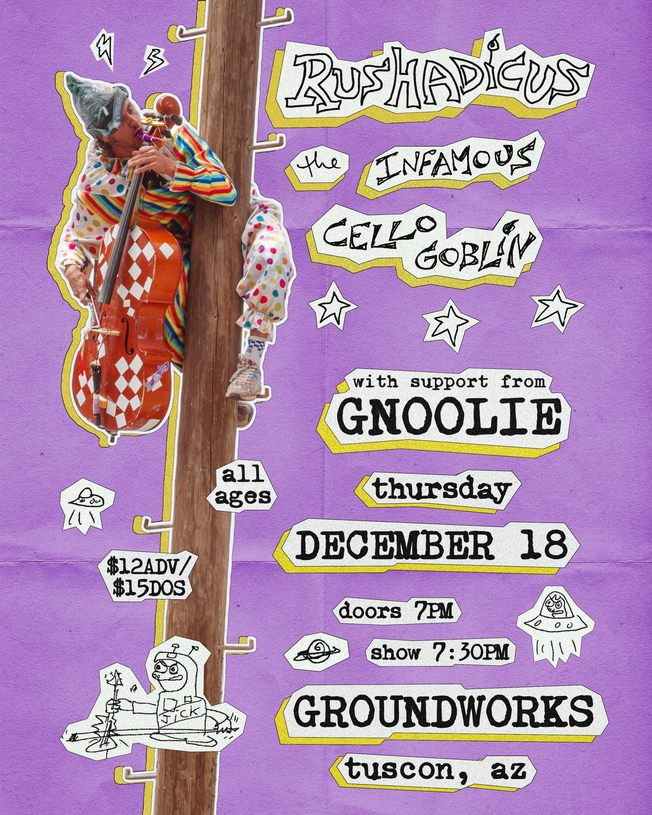 Rushadicus the Cello Goblin, Gnoolie 