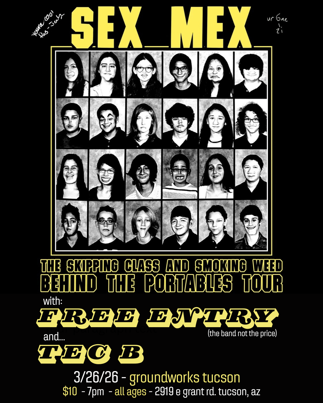 Sex Mex, Free Entry, Tec B