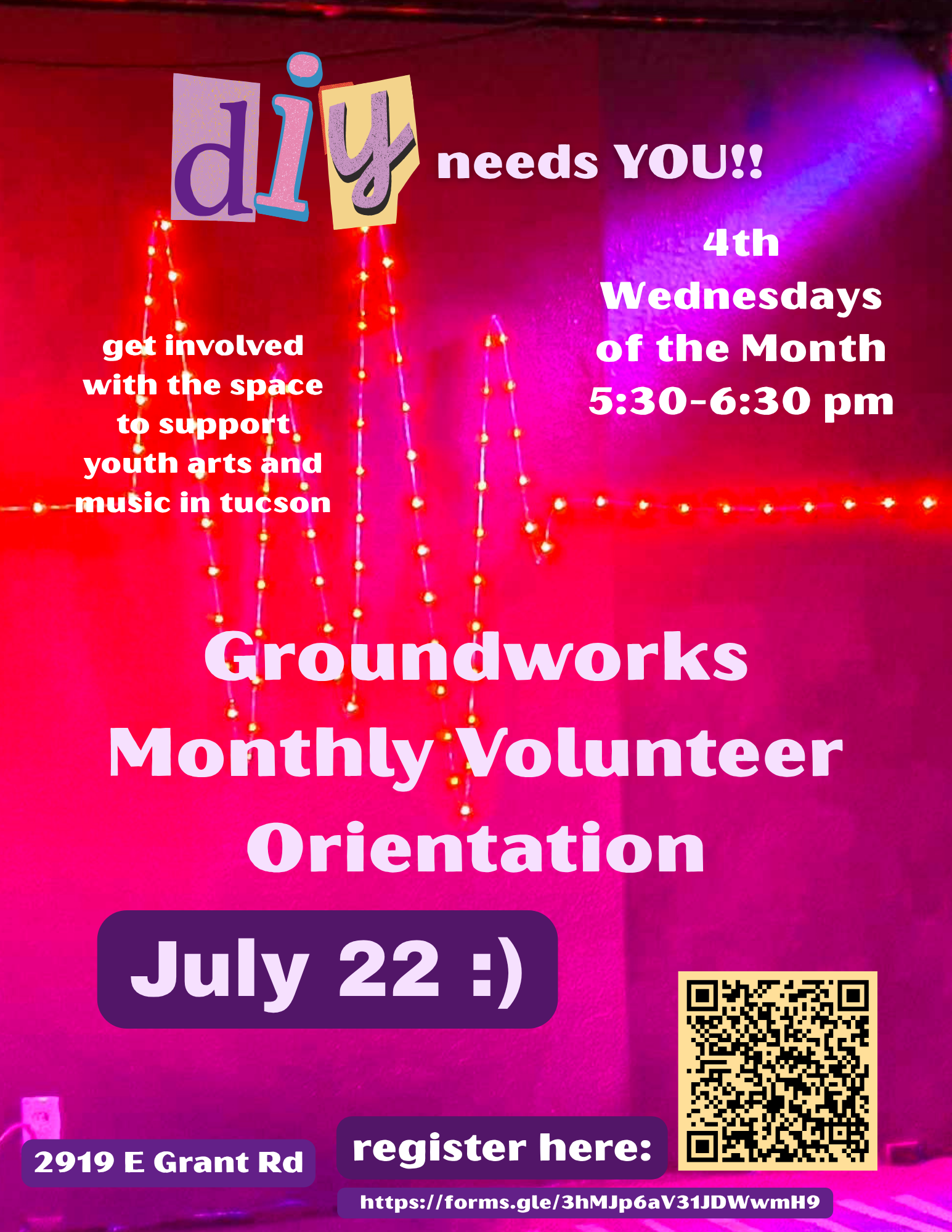 Groundworks Monthly Volunteer Orientation