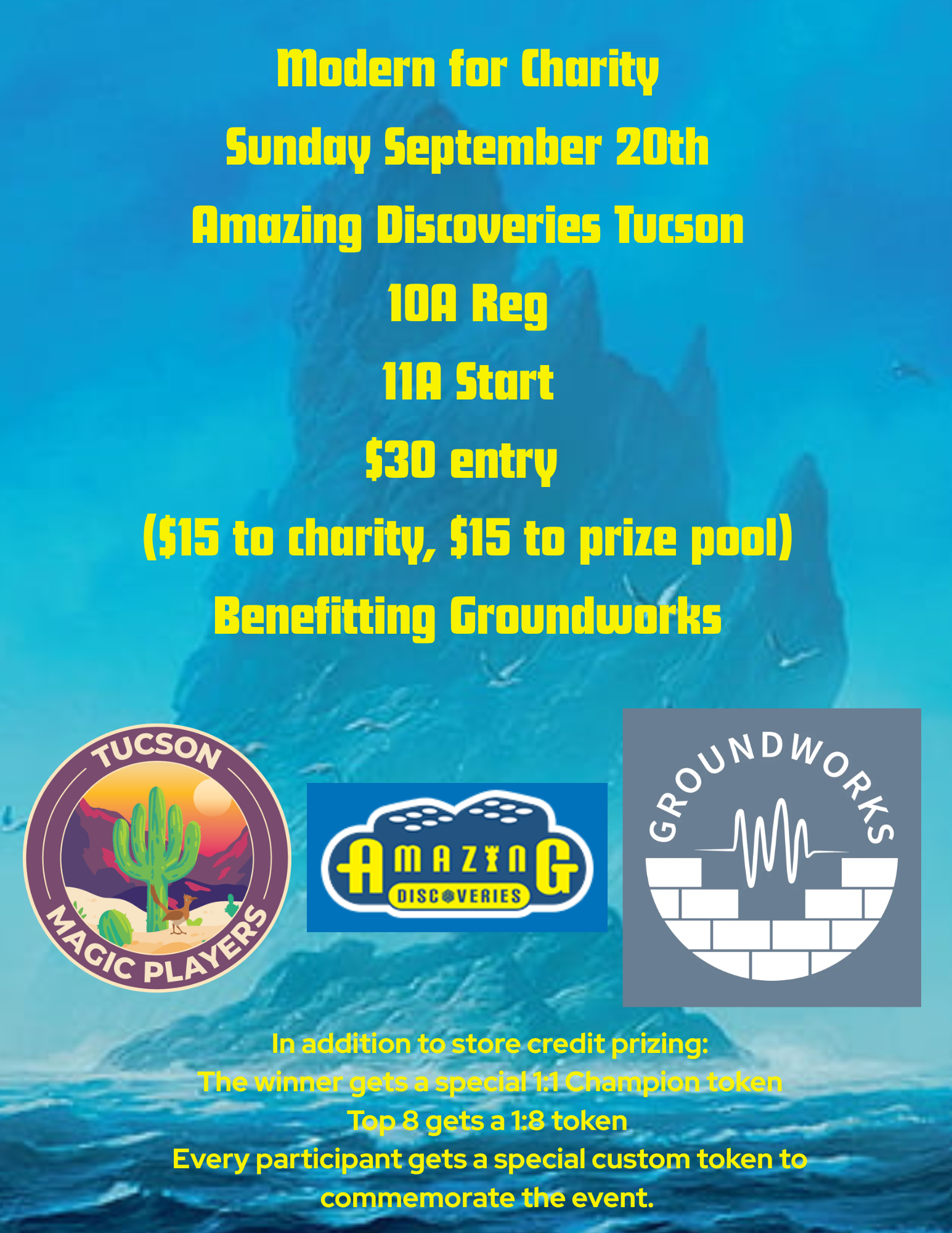 Magic The Gathering Tournament + Groundworks Fundraiser at Amazing Discoveries