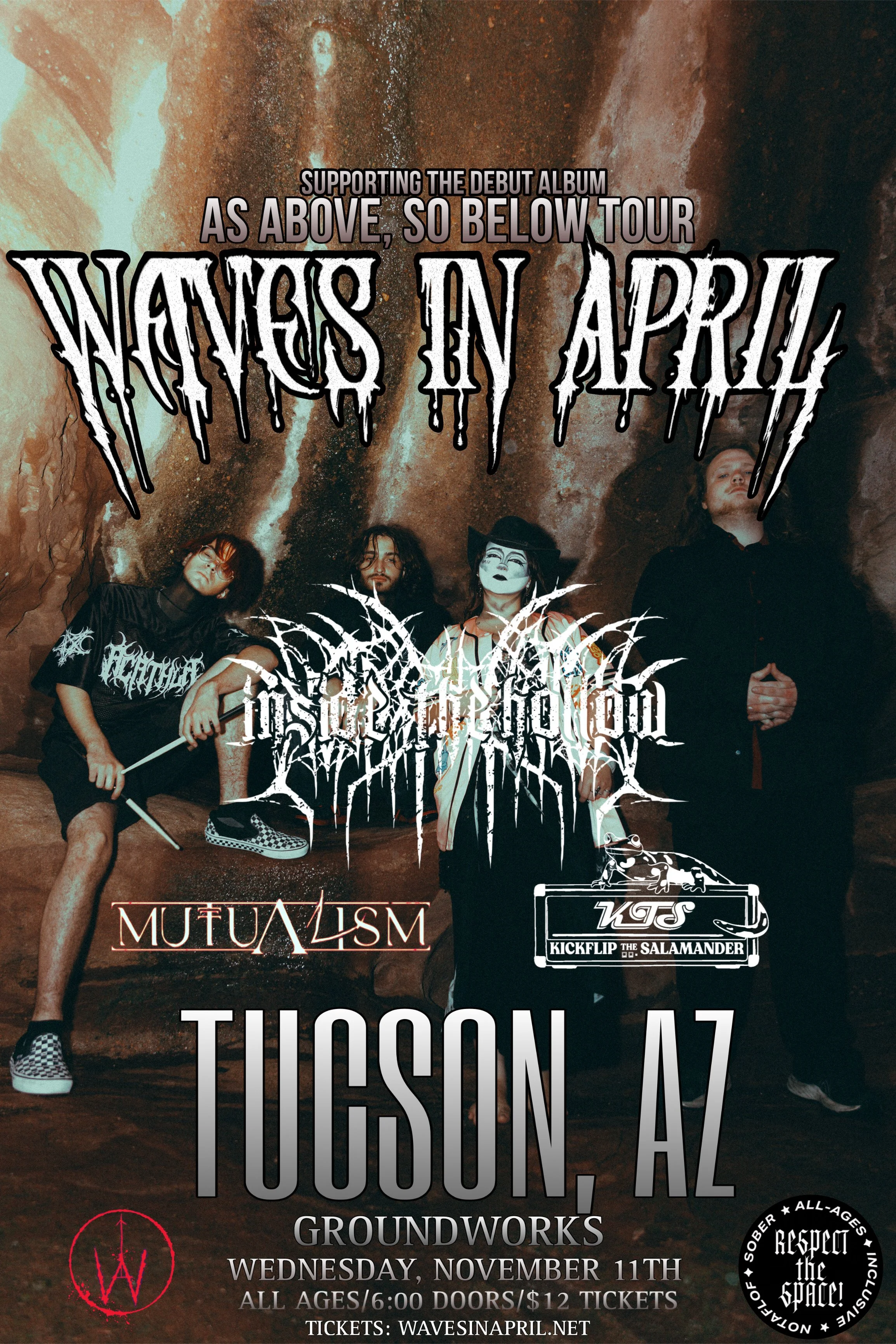 Waves in April, Inside the Hollow, Kickflip the Salamander, Mutualism