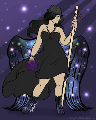 (Above depiction by Amethyst Butterflies)