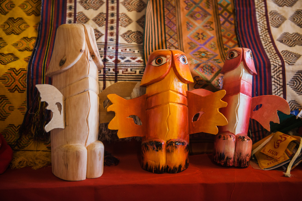 Handcrafted Phalluses on display at a Handicrafts Shop.