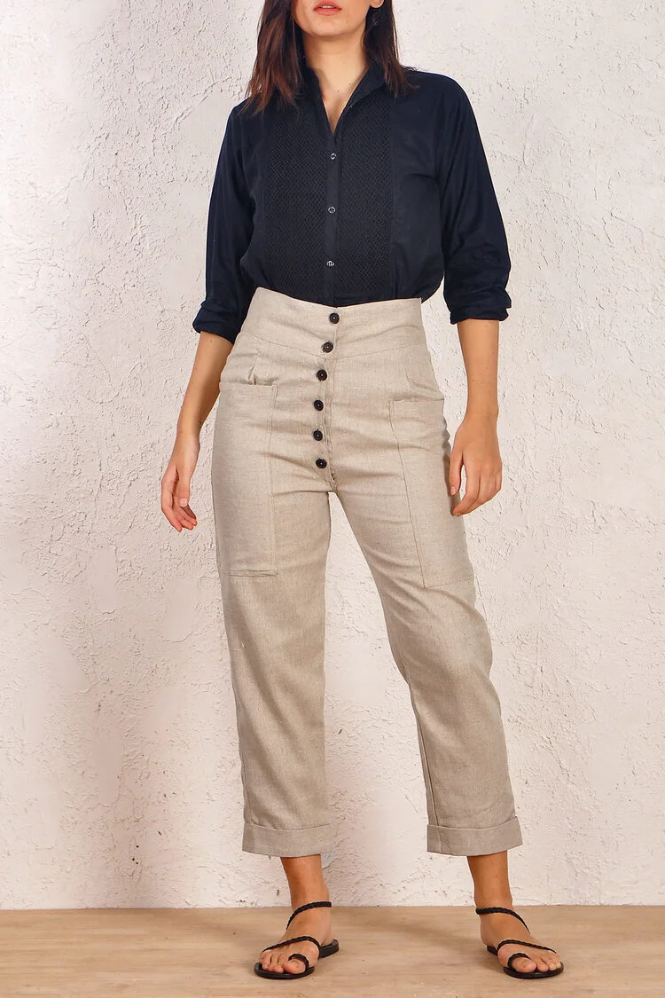 COTTON SMOCK PANEL SHIRT  LKR 6500 [pre-order]