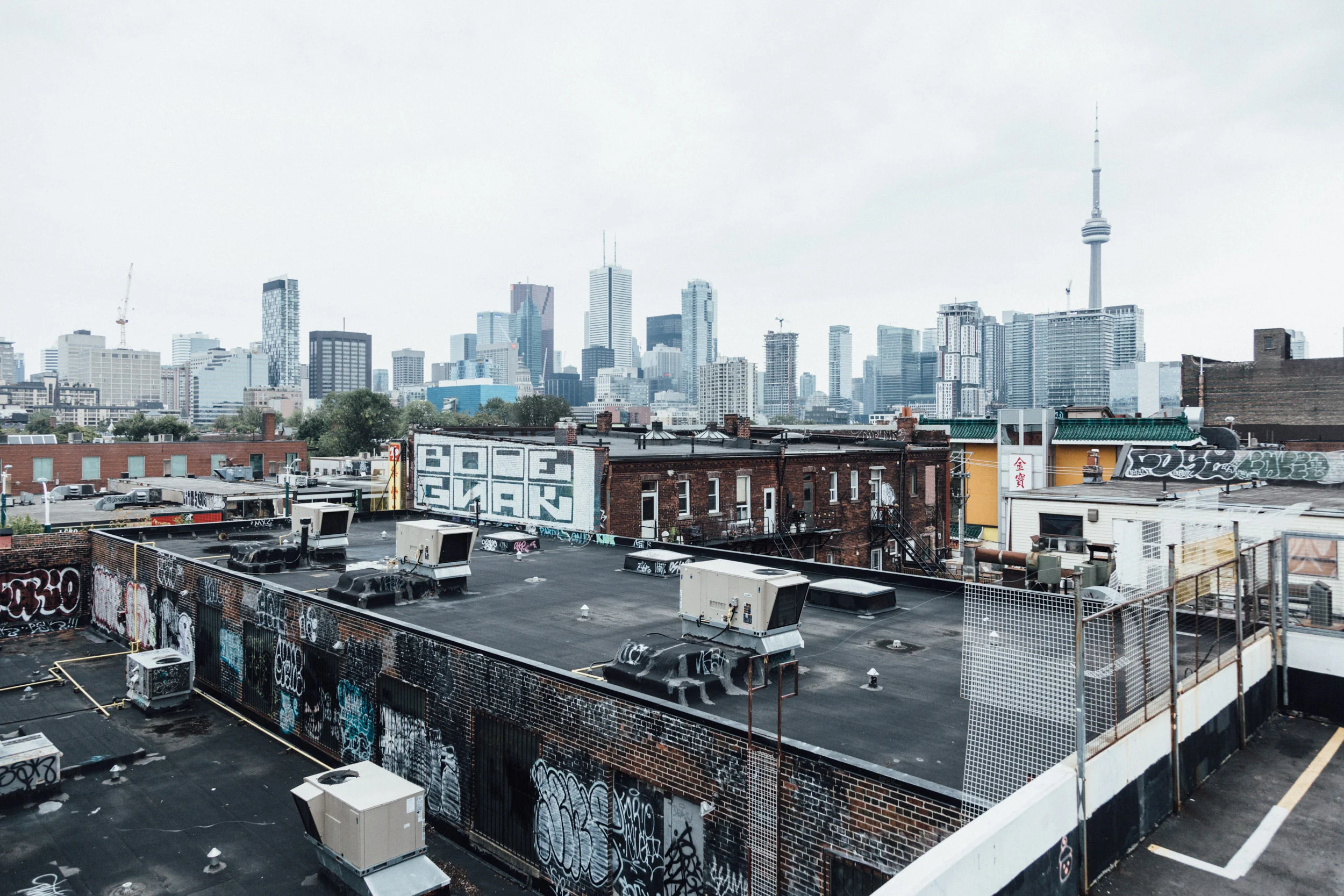 Photo of warehouses in Toronto’s west end. Photo by Matt Quinn, courtesy of Unsplash
