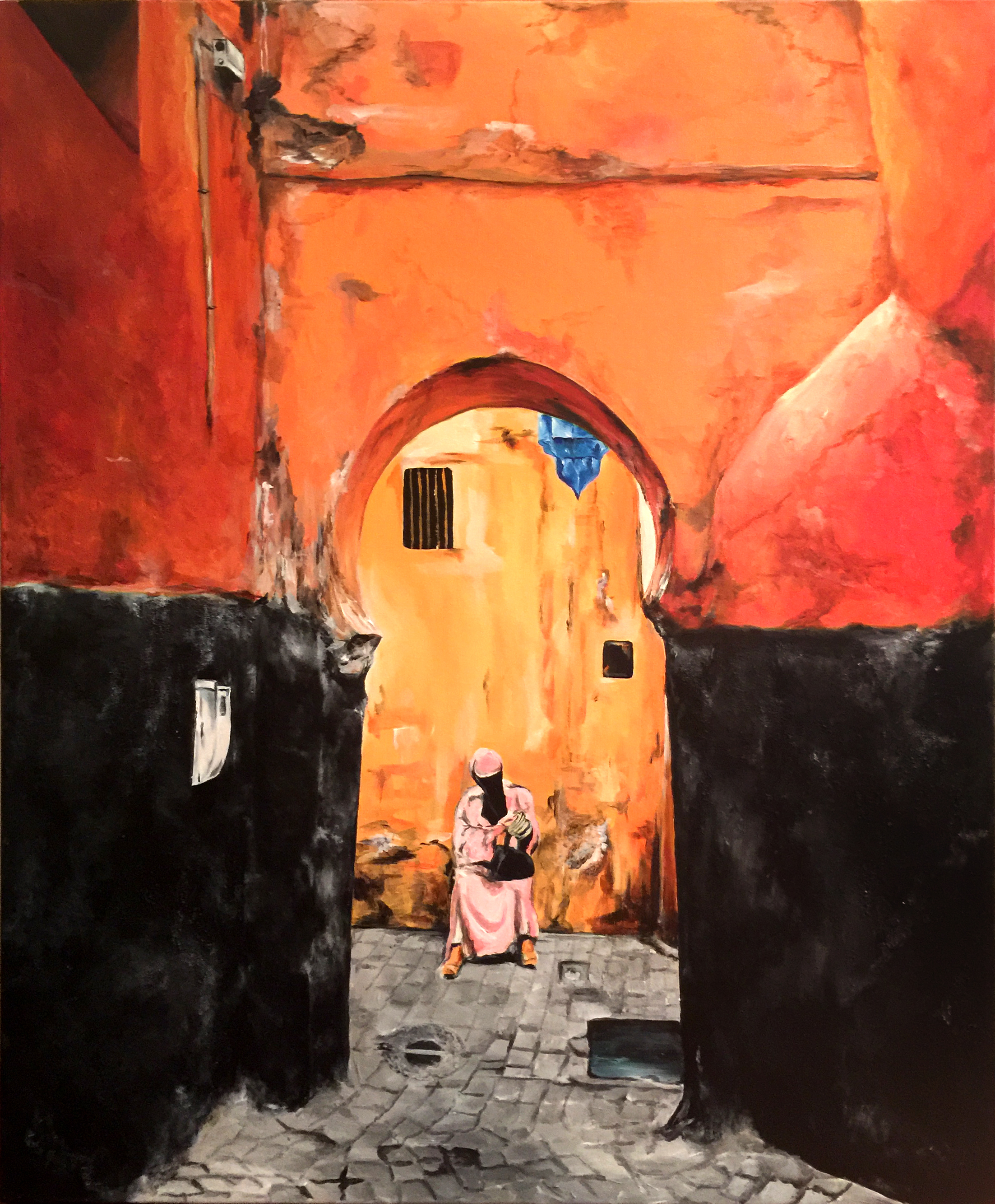 I see you through the keyhole 80x100