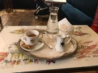 Our artistic contribution to the atmosphere at Caffe Florian